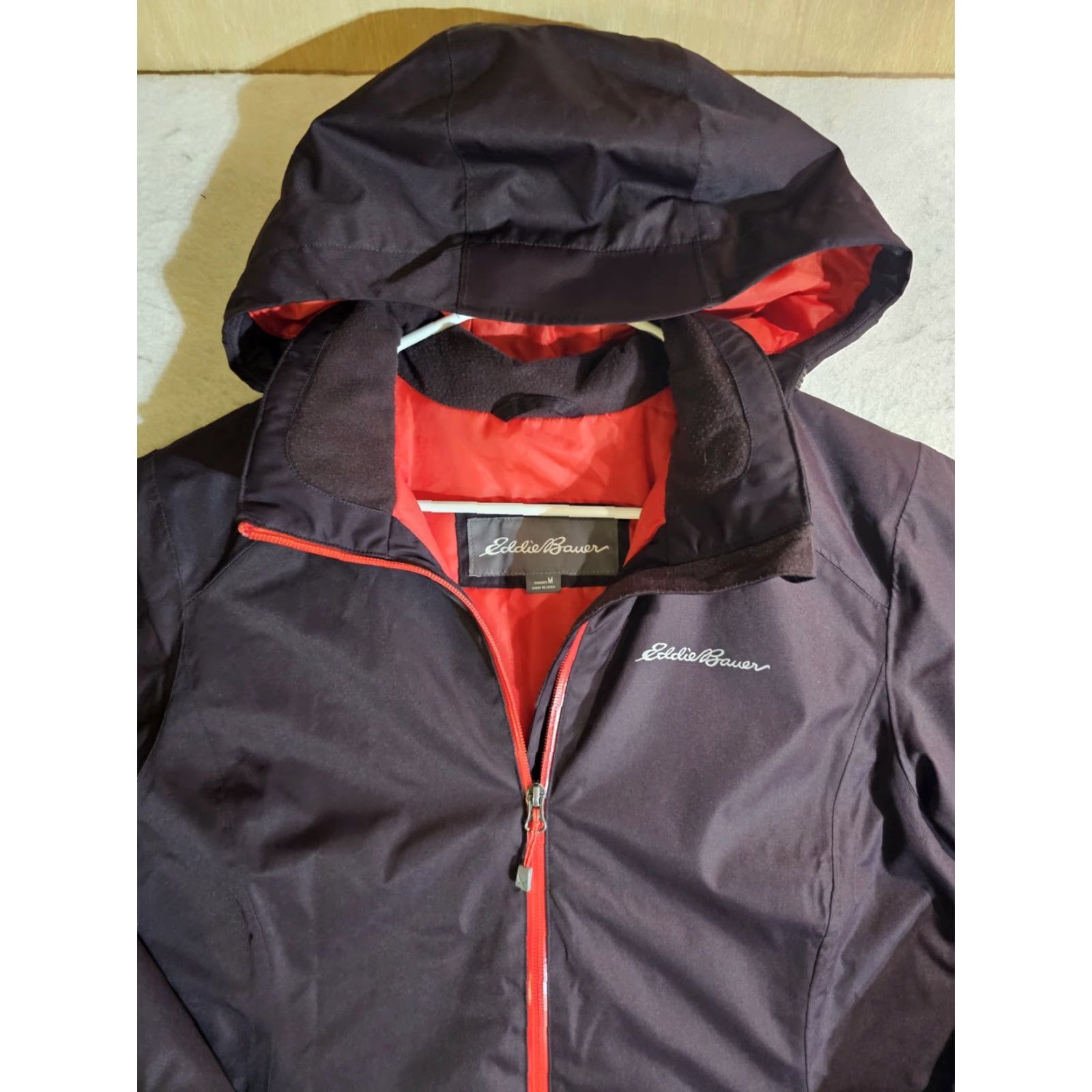 Eddie Bauer Eddie Bauer Signature WeatherEdge Full-Zip Hooded Jacket Womens Med Purple Jacket Female M Purple WeatherEdge Hoodie Zip Full-Zip Casual Outdoor Size M / US 6-8 / IT 42-44 - 2 Thumbnail