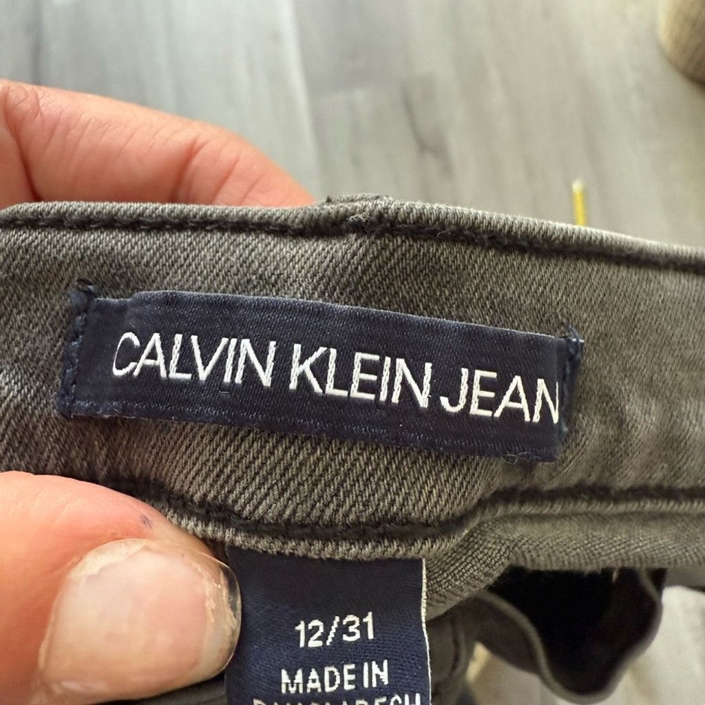 Calvin Klein Calvin Klein Gray Skinny Jeans Modern Fit Size 34" / US 12 / IT 48 - 5 Thumbnail