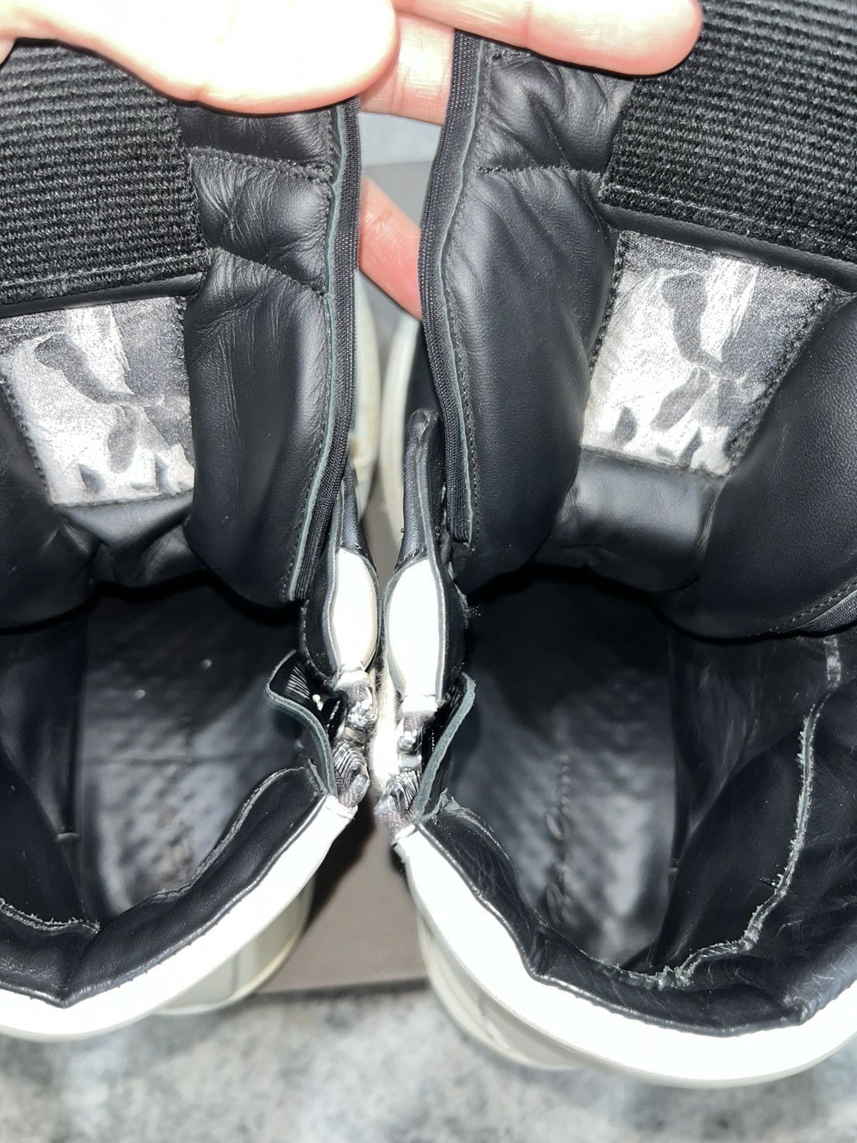 Rick Owens Black Milk Geobasket Size US 8 / EU 41 - 3 Thumbnail