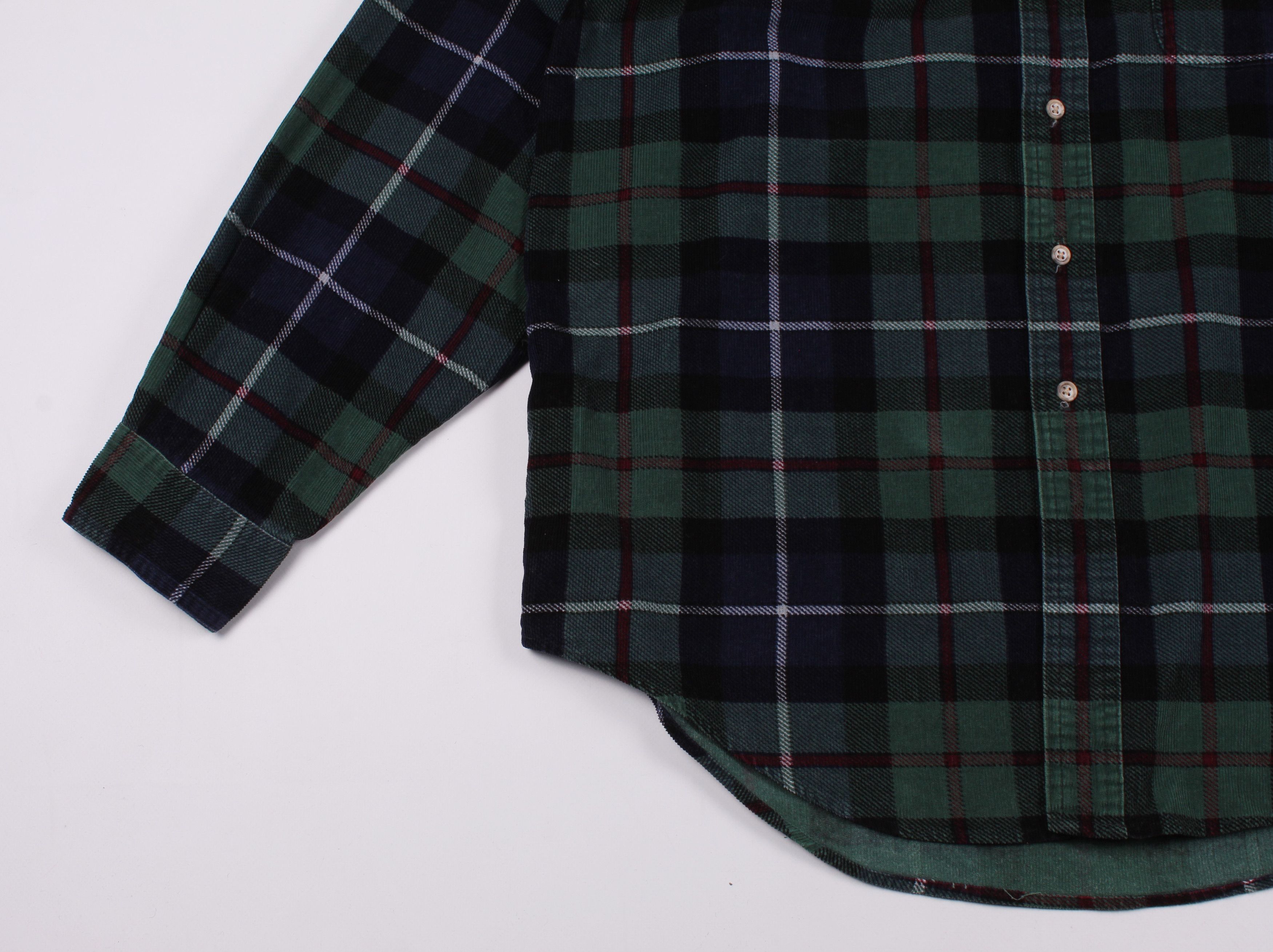 L.L. Bean × Vintage Vintage L.L. Bean Corduroy Checkered Shirt Size US M / EU 48-50 / 2 - 3 Thumbnail