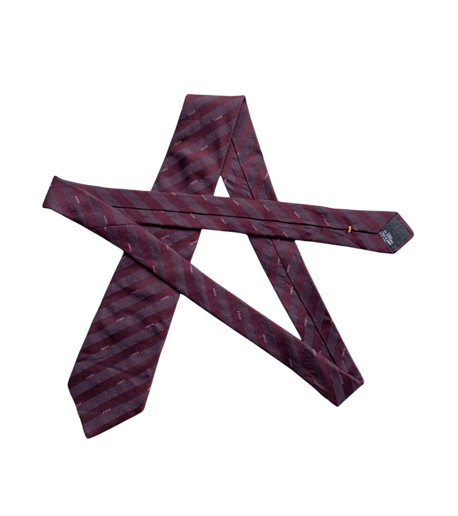 Fendi Italian FENDI Silk Necktie Size ONE SIZE - 3 Thumbnail