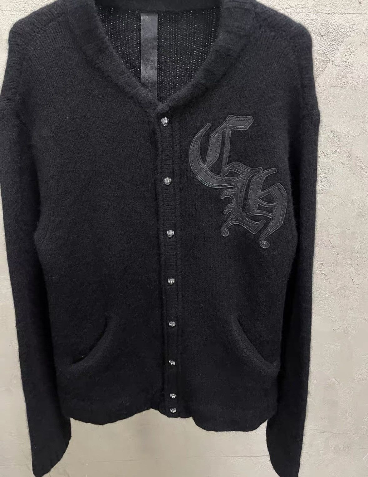 Chrome Hearts CHROME HEARTS Size M Sanskrit letter cashmere cardigan with Size US M / EU 48-50 / 2 - 3 Thumbnail
