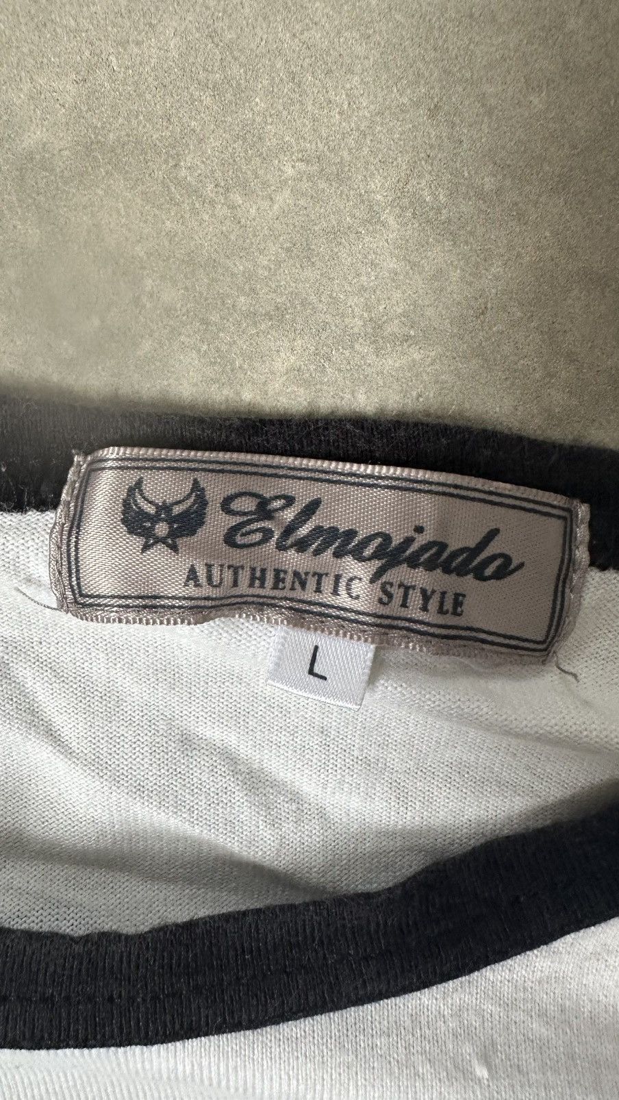 Japanese Brand VINTAGE ELMOJADA LOVE PEACE RAGLAN TEE Size US S / EU 44-46 / 1 - 5 Thumbnail