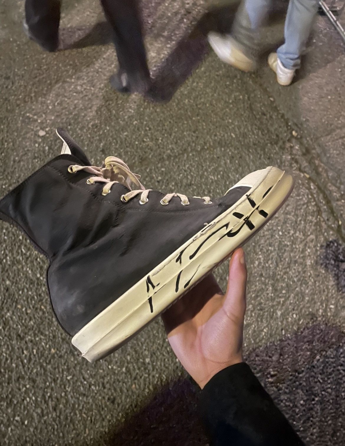 Rick Owens 1/1 nettspend autographed rick owen ramones in the world Size US 10 / EU 43 - 1 Thumbnail