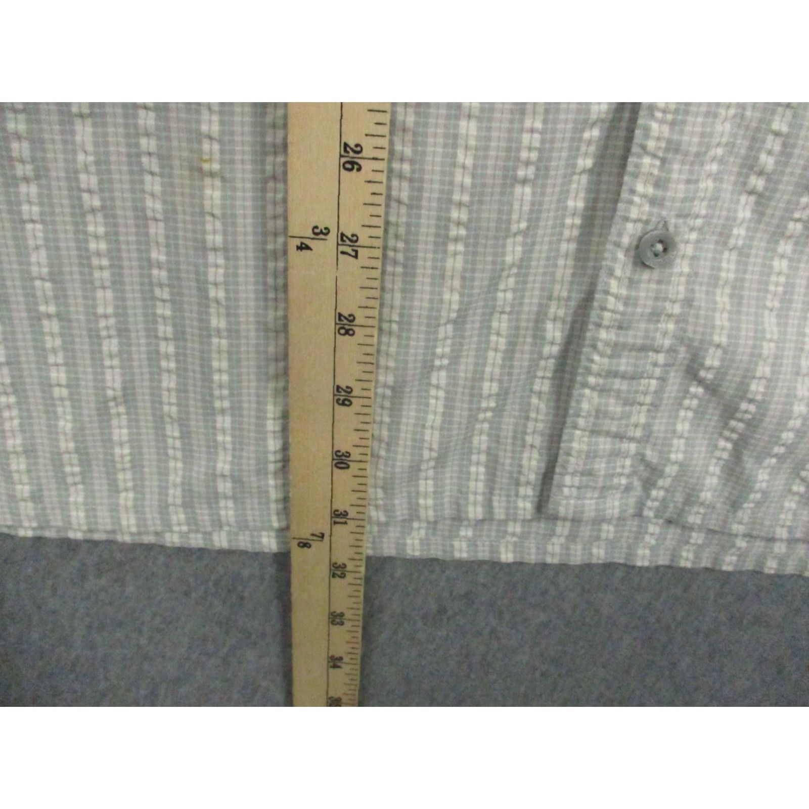 Patagonia Patagonia Shirt Mens 2XL Gray White Short Sleeve Button-Up Organic Cotton Blend Size US XXL / EU 58 / 5 - 4 Thumbnail