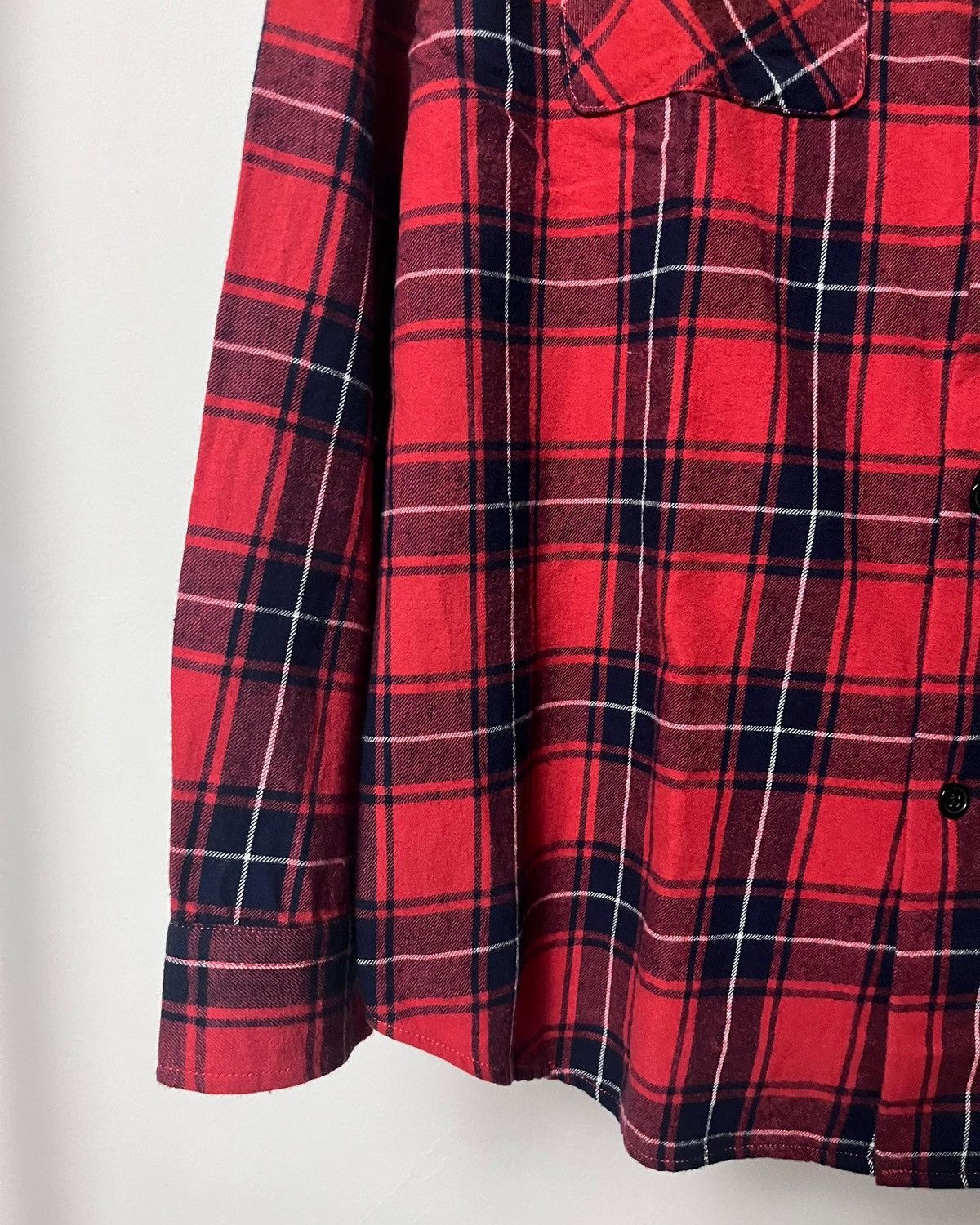 Japanese Brand 2000s Japanese Brand Browny Shadow Plaid Shirt Size US L / EU 52-54 / 3 - 7 Thumbnail