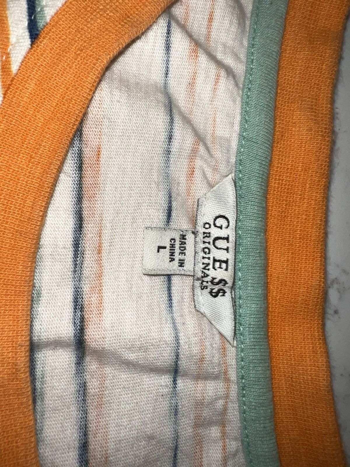 Guess GUESS ASAP STRIPED ORANGE L/S L Size US L / EU 52-54 / 3 - 4 Thumbnail