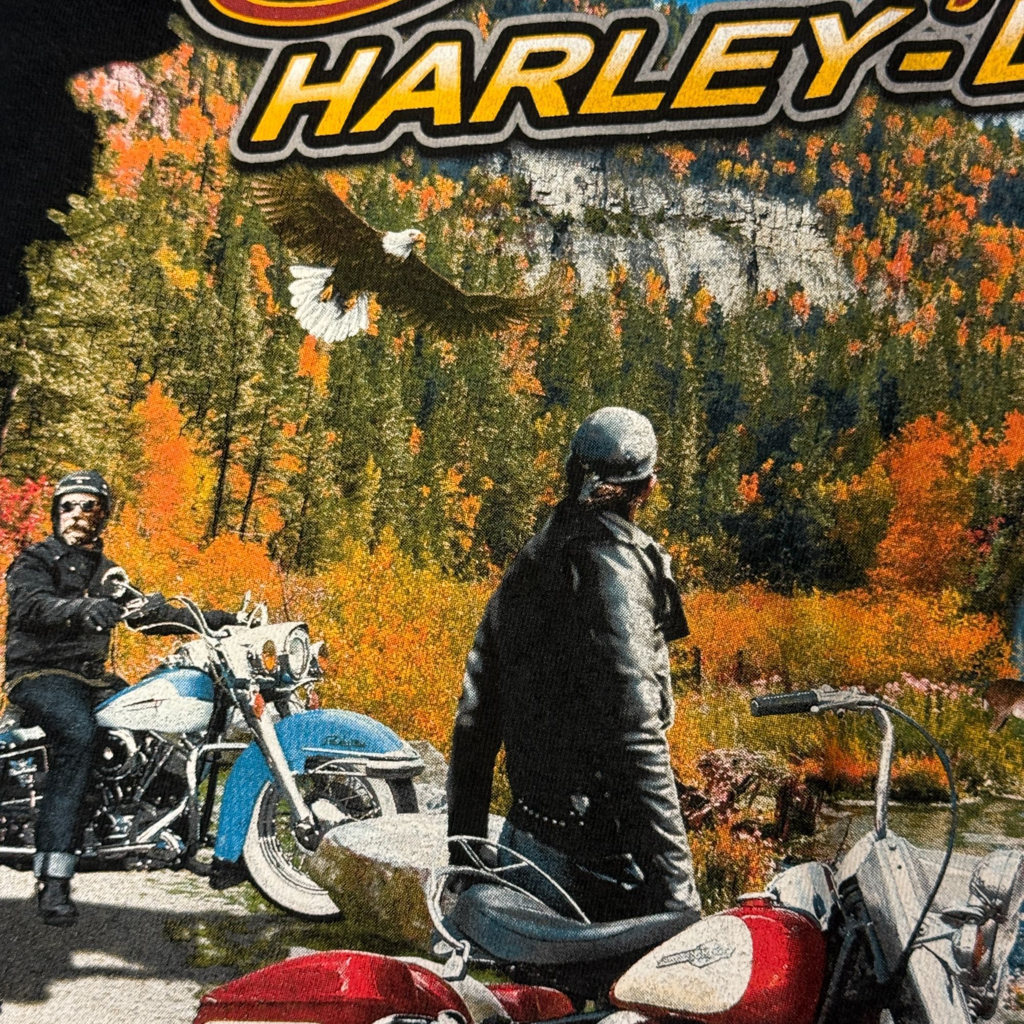 Harley Davidson STURGIS SCENIC WILDLIFE Waterfall Mountains Biker Shirt 3X Size US XXL / EU 58 / 5 - 5 Thumbnail