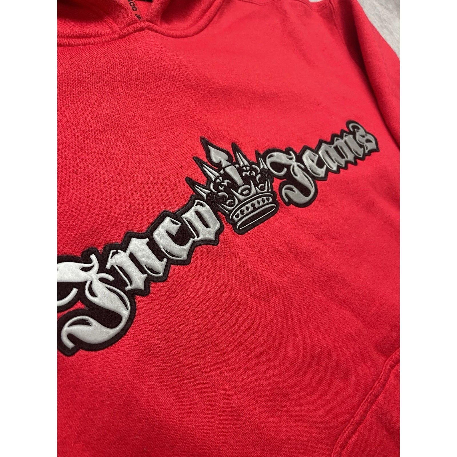 JNCO Vtg JNCO Jeans Red Crown Hoodie Large Y2K 90s Skater Streetw Size US L / EU 52-54 / 3 - 2 Thumbnail