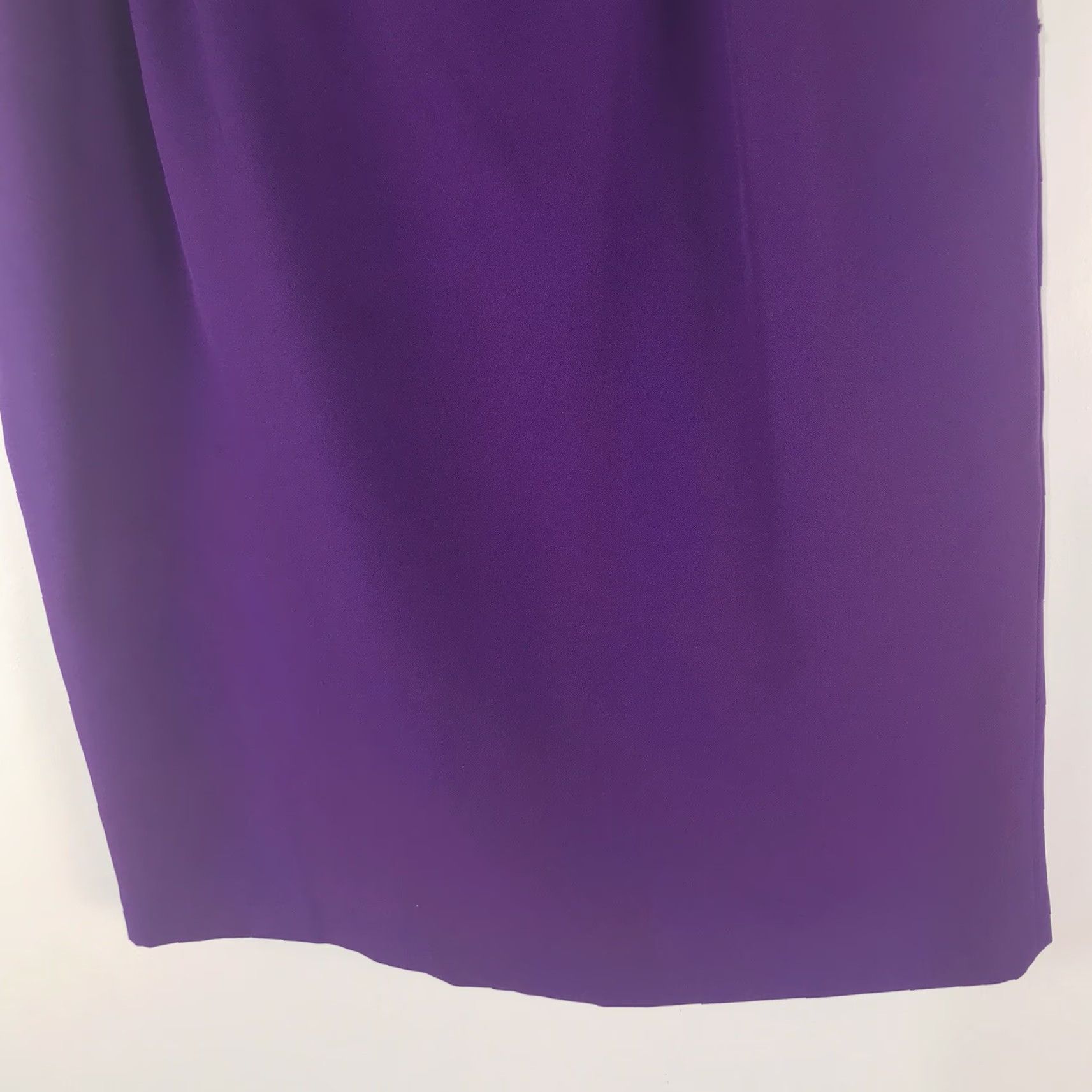 Vintage Vintage Karen Stuart Purple Pleated Midi Skirt Womens Size 16 USA Size 38" / US 16 / IT 52 - 4 Thumbnail