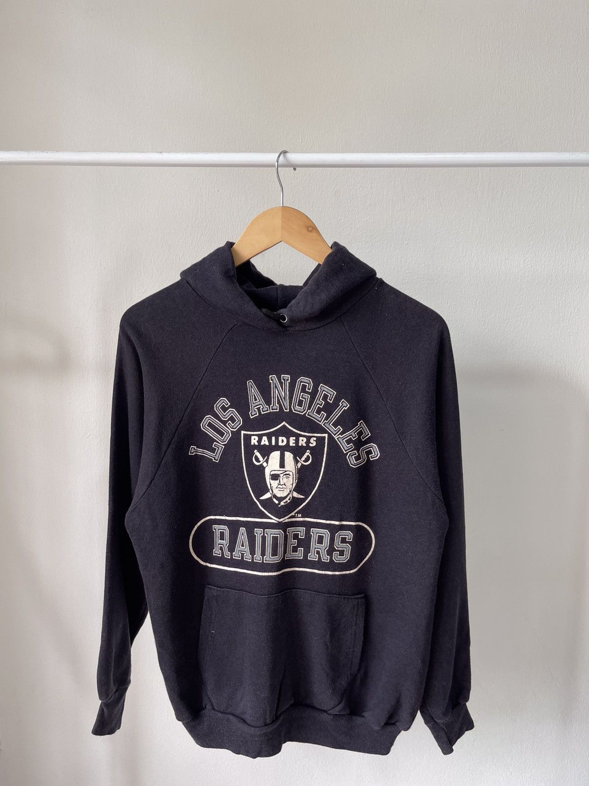 Champion × NFL × Vintage 1980s Champion Los Angeles Raiders Hoodie Size US M / EU 48-50 / 2 - 2 Thumbnail