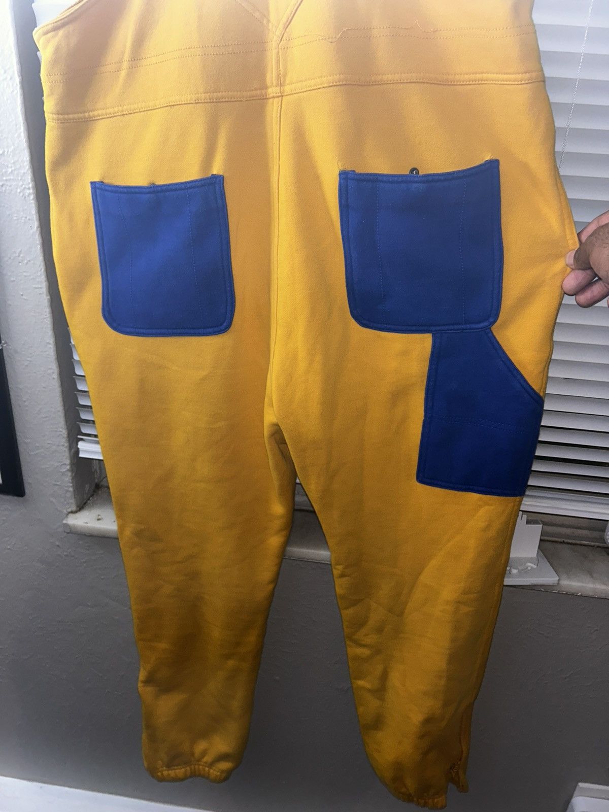Champion Champion Men’s Fleece Overalls Yellow Jogger Size US 34 / EU 50 - 2 Thumbnail