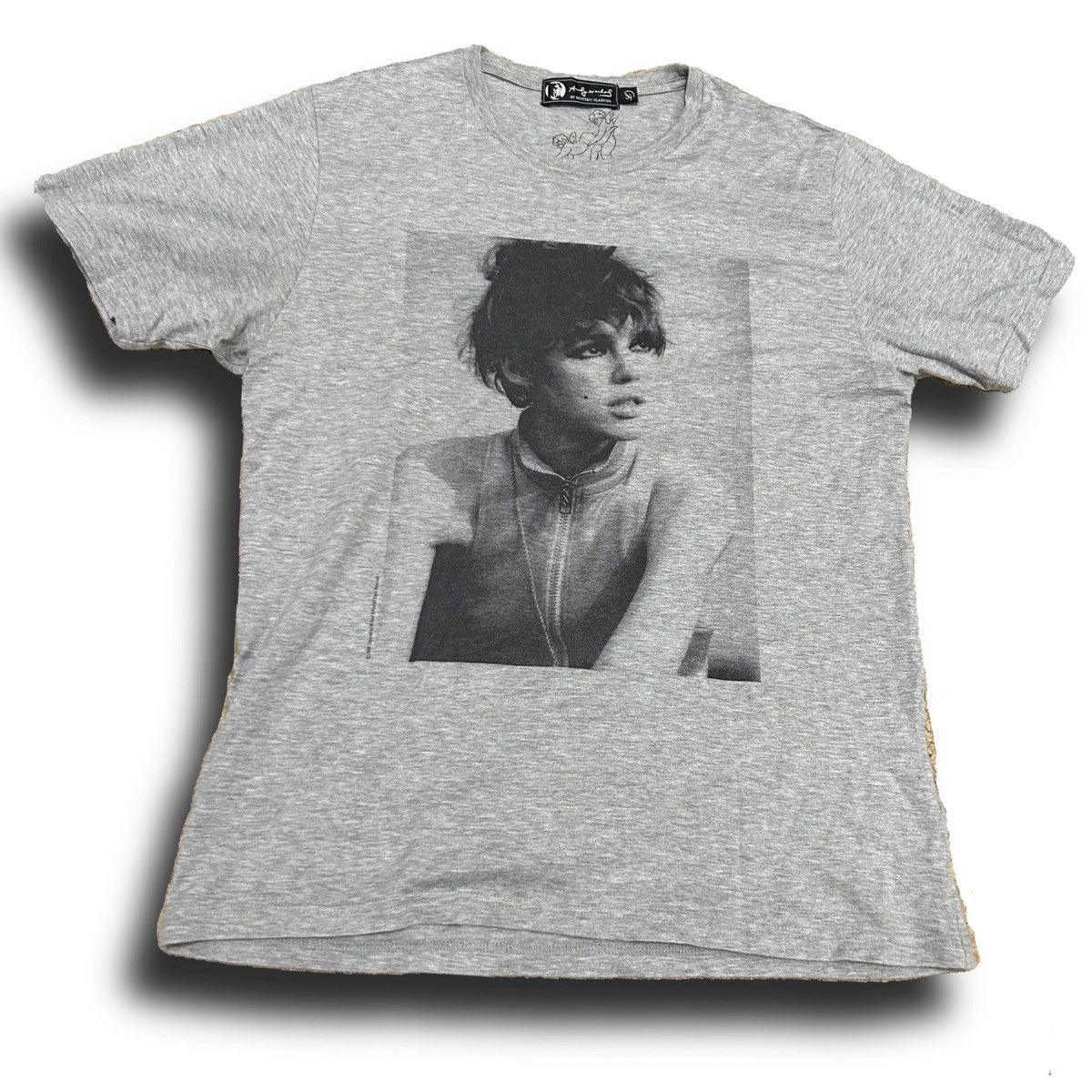 image of Hysteric Glamour “Should I Have Smiling Eyes Today?” in Grey, Men's (Size Large)