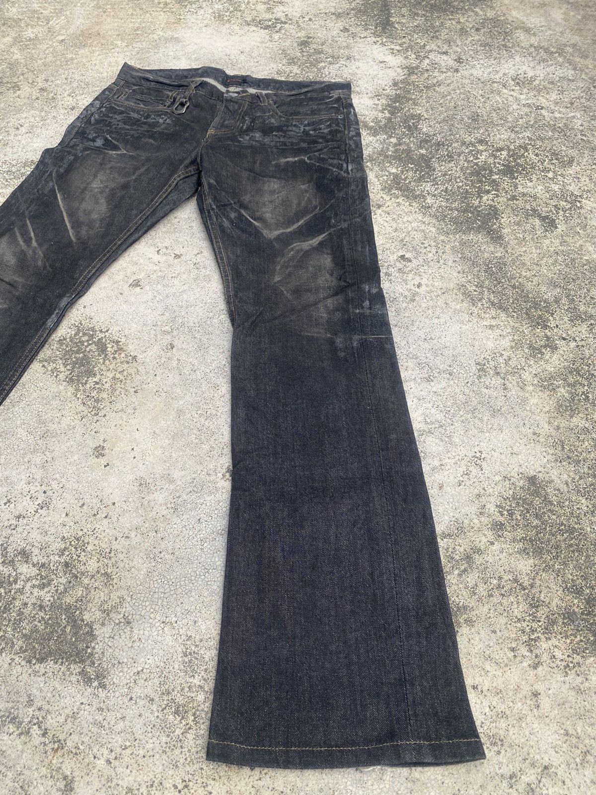 If Six Was Nine × JACKROSE Flare Jeans Jack Rose Waxed Clawmark Bootcut Size US 32 / EU 48 - 2 Thumbnail