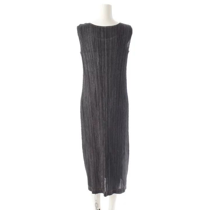 Issey Miyake Issey Miyake size:2 Black denim patterned sleeveless pleat Size XS / US 0-2 / IT 36-38 - 5 Thumbnail