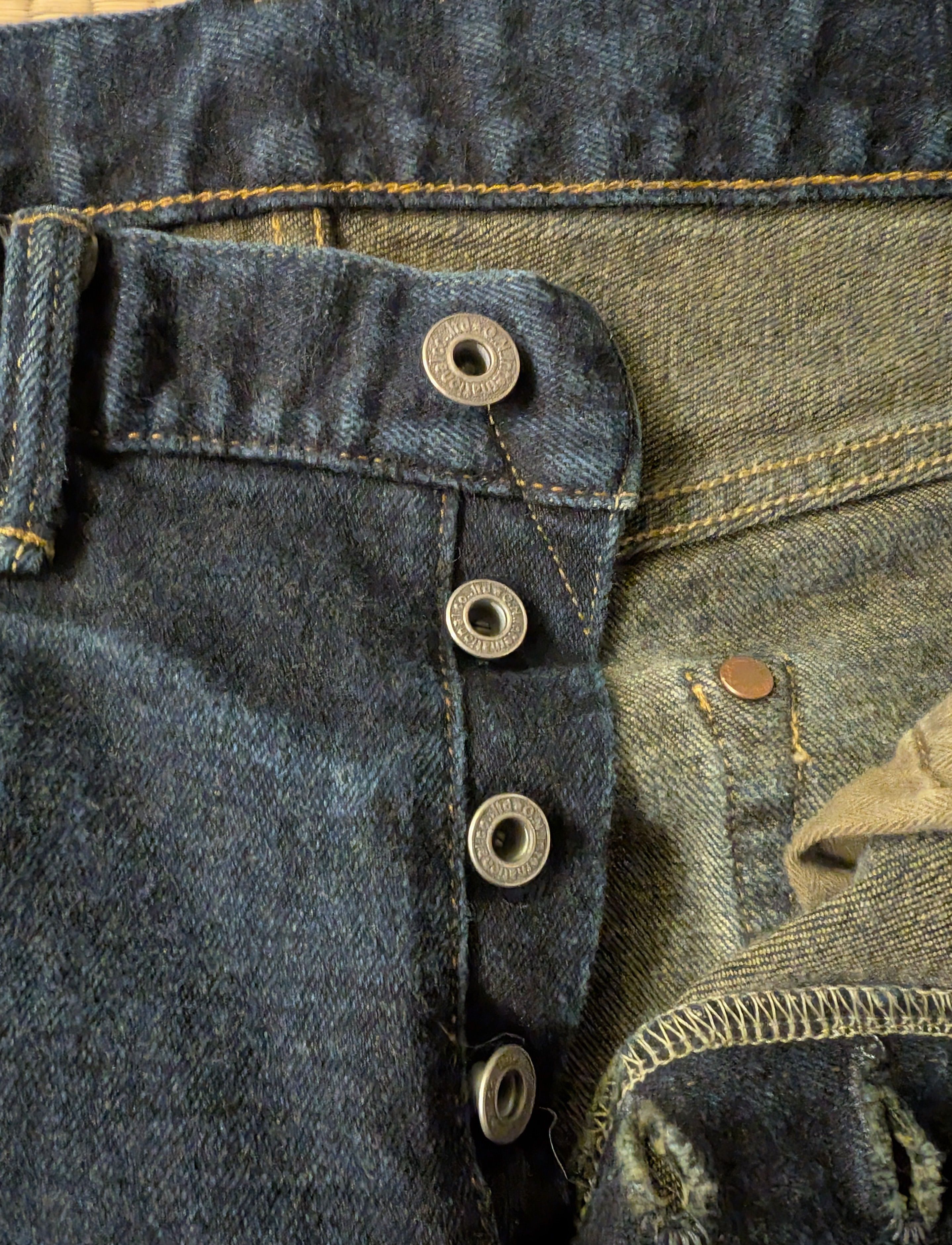 Oni Oni ONI-122S Stretch Selvedge Denim Jeans Made in Japan Size US 30 / EU 46 - 7 Thumbnail