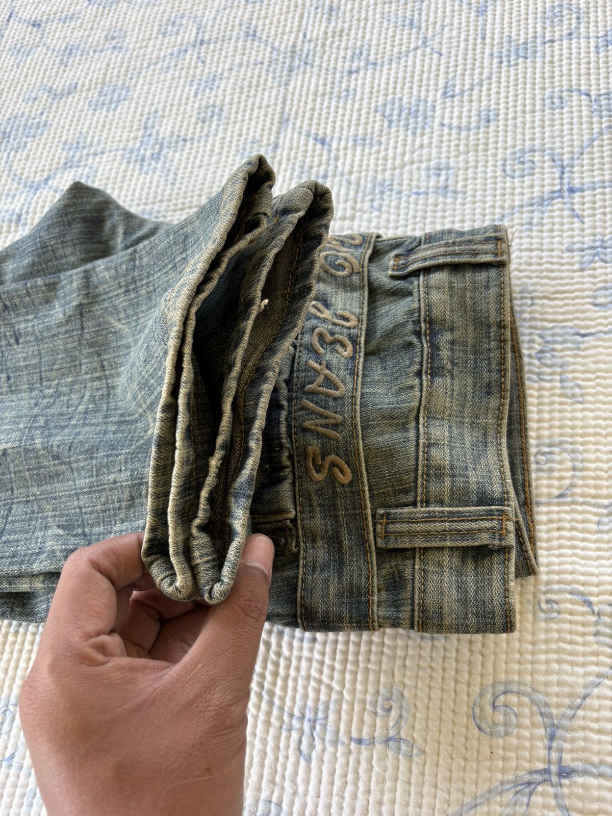 Vintage Vintage ZLR Streetwear Jeans Distressed Denim Size US 32 / EU 48 - 15 Thumbnail