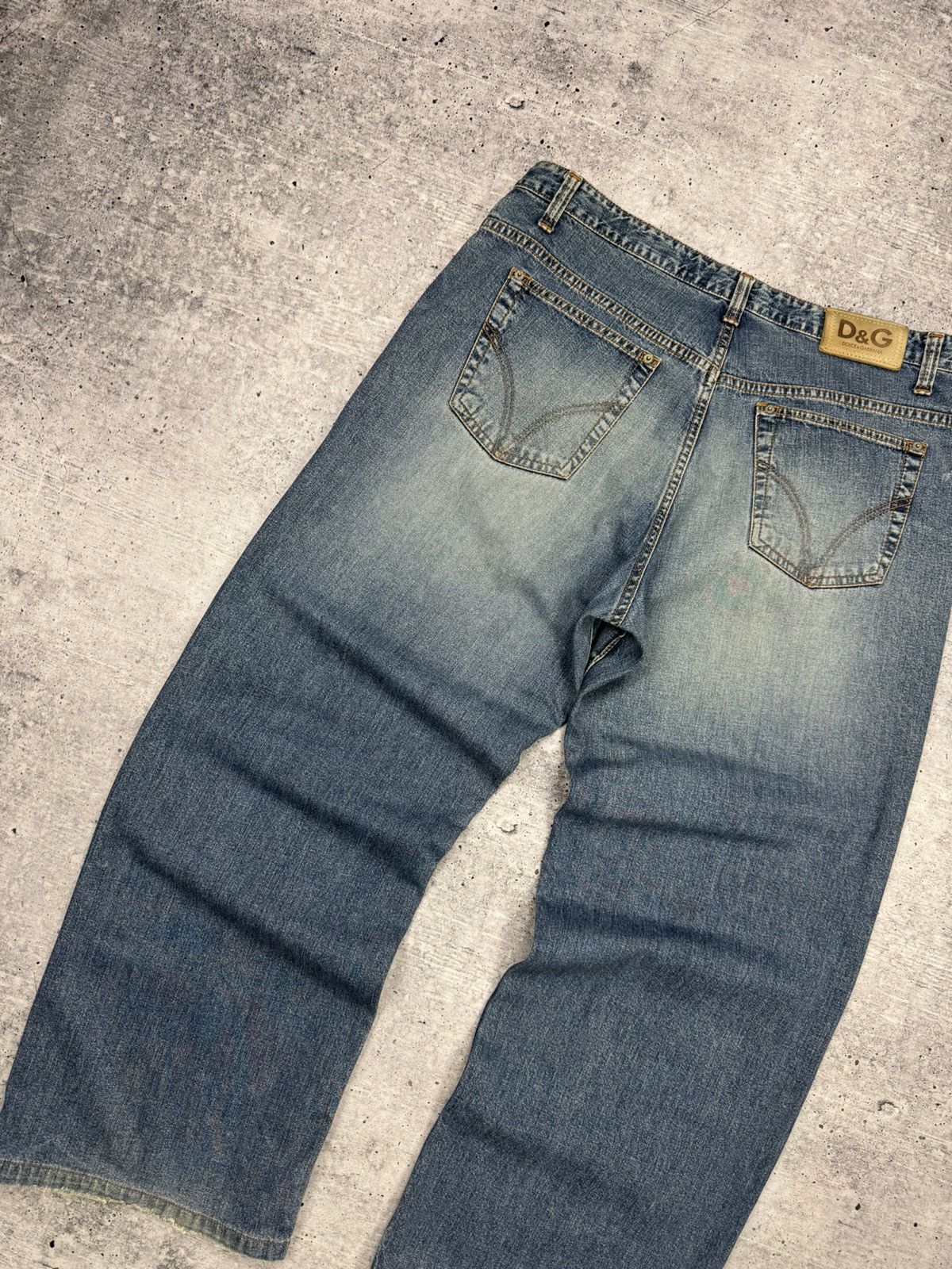 Dolce & Gabbana × Vintage Vintage Dolce&Gabbana 90s Blue Stonewashed Denim Jeans Pants Size US 36 / EU 52 - 18 Thumbnail
