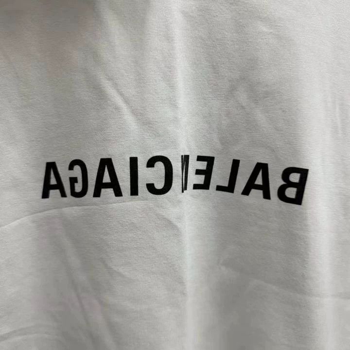 Balenciaga Balenciaga Inverted Logo Short Sleeve Size US L / EU 52-54 / 3 - 3 Thumbnail