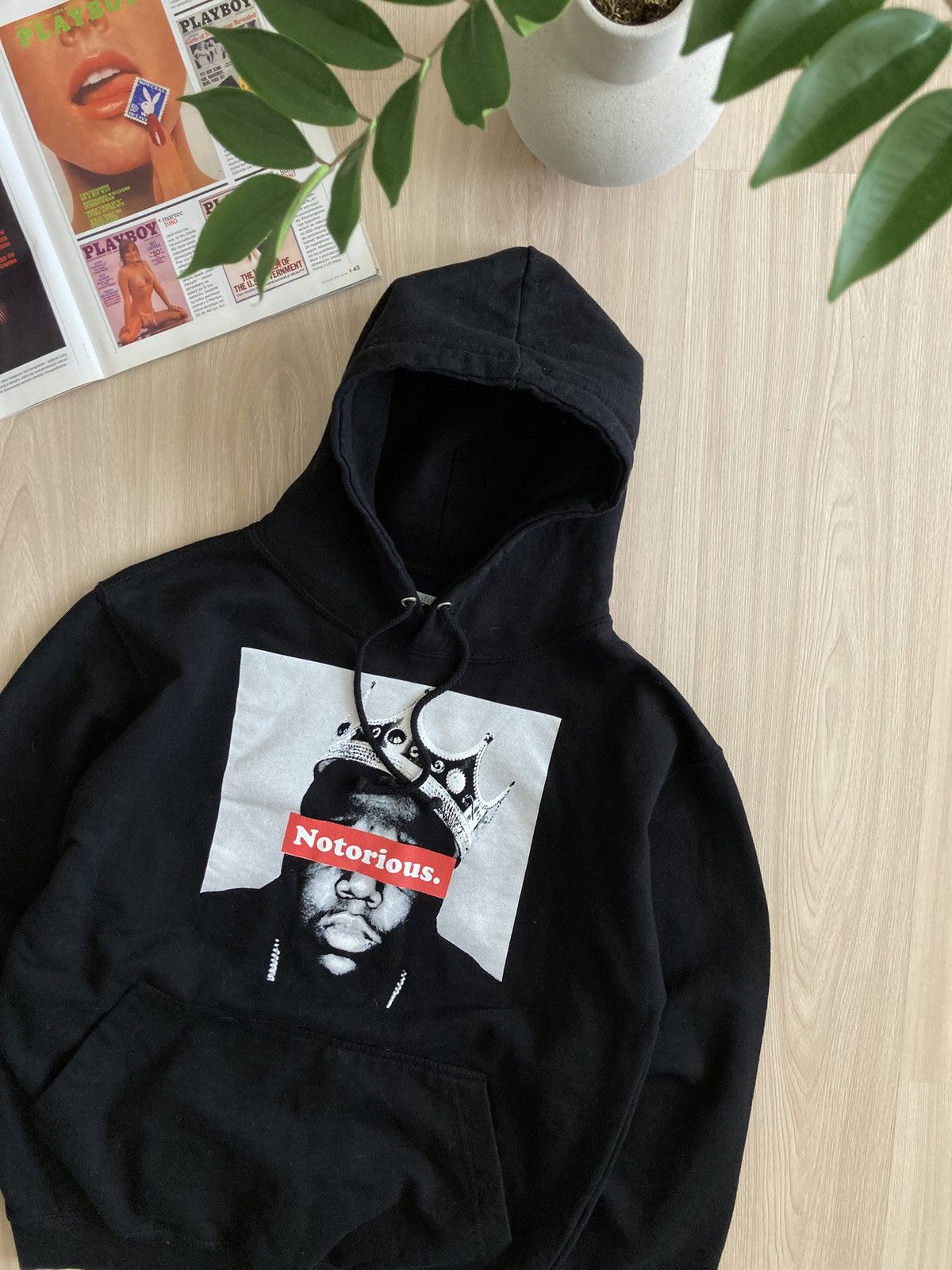 Rap Tees Vintage The Notorious Big Hoodie Boxy Fit 00s Size US S / EU 44-46 / 1 - 2 Thumbnail