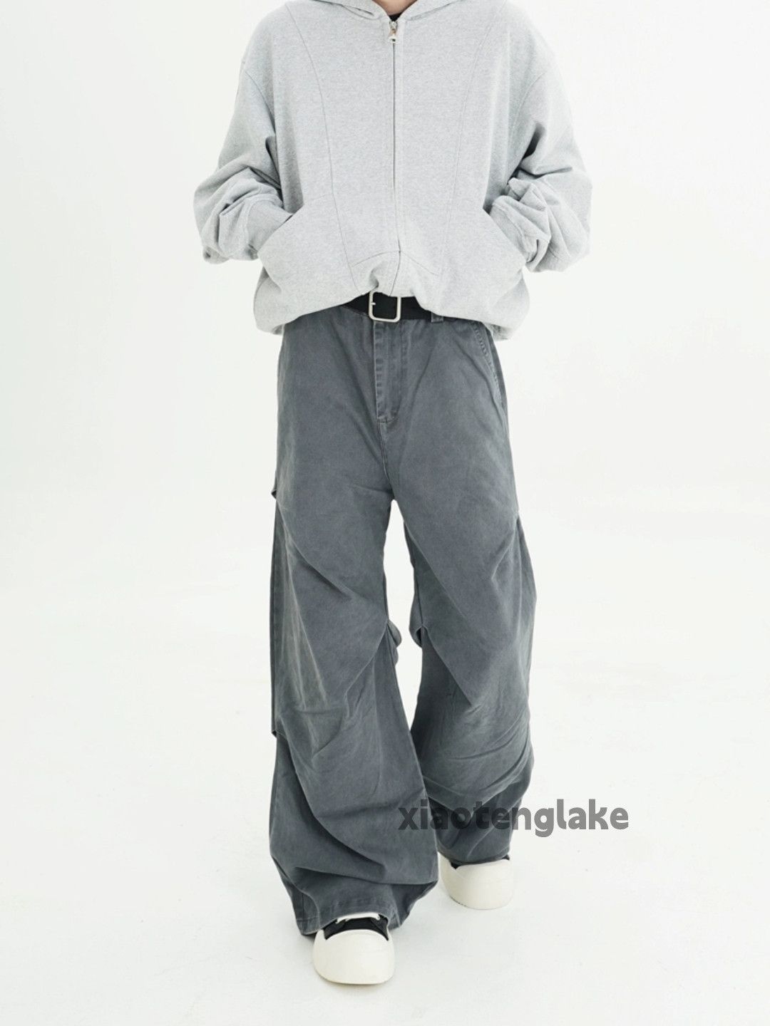 Designer × Japanese Brand × Vintage washed faded cleanfit yuppie flared work pleated pants Size US 28 / EU 44 - 3 Thumbnail