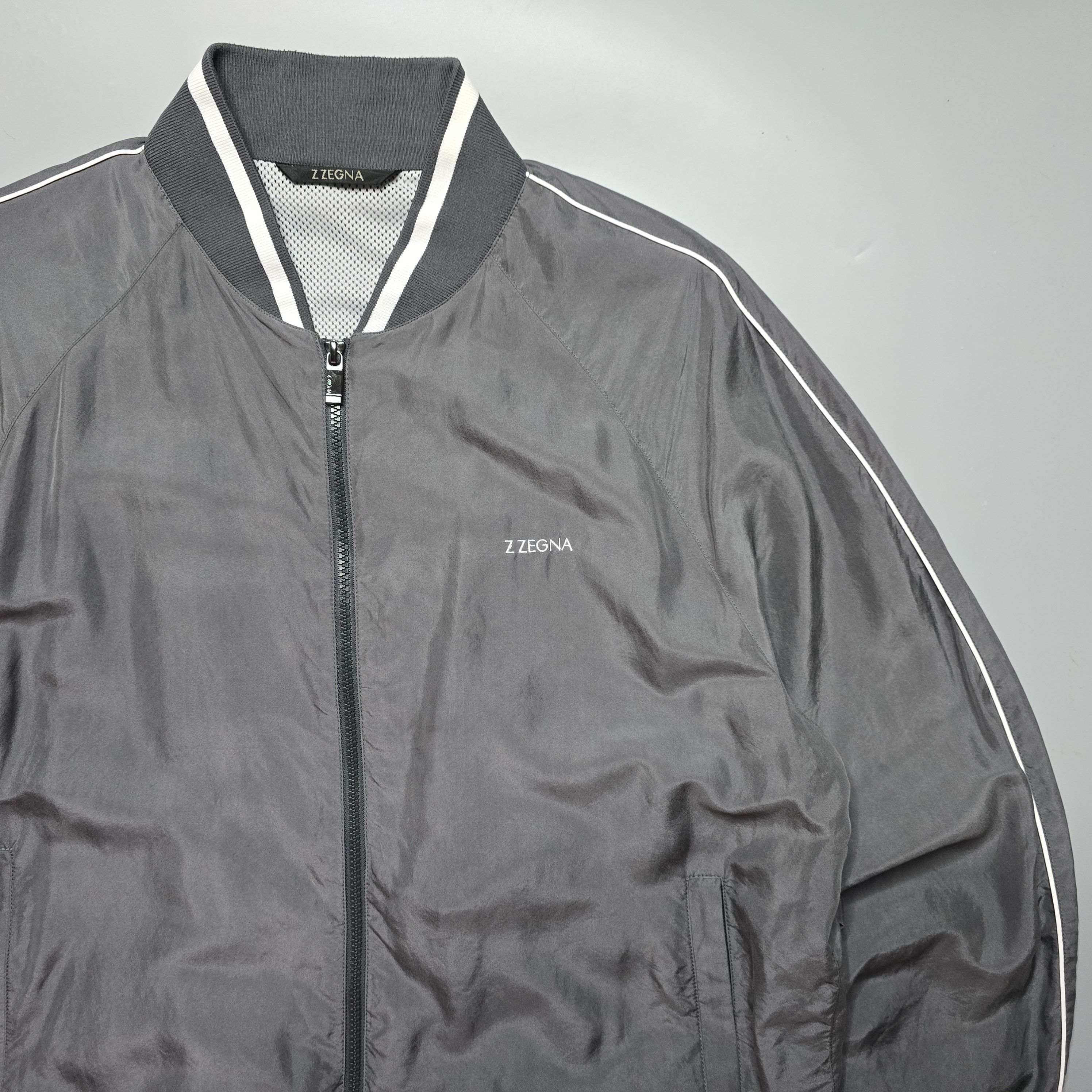 Ermenegildo Zegna Z Zegna - Silk Bomber Jacket Size US L / EU 52-54 / 3 - 4 Thumbnail