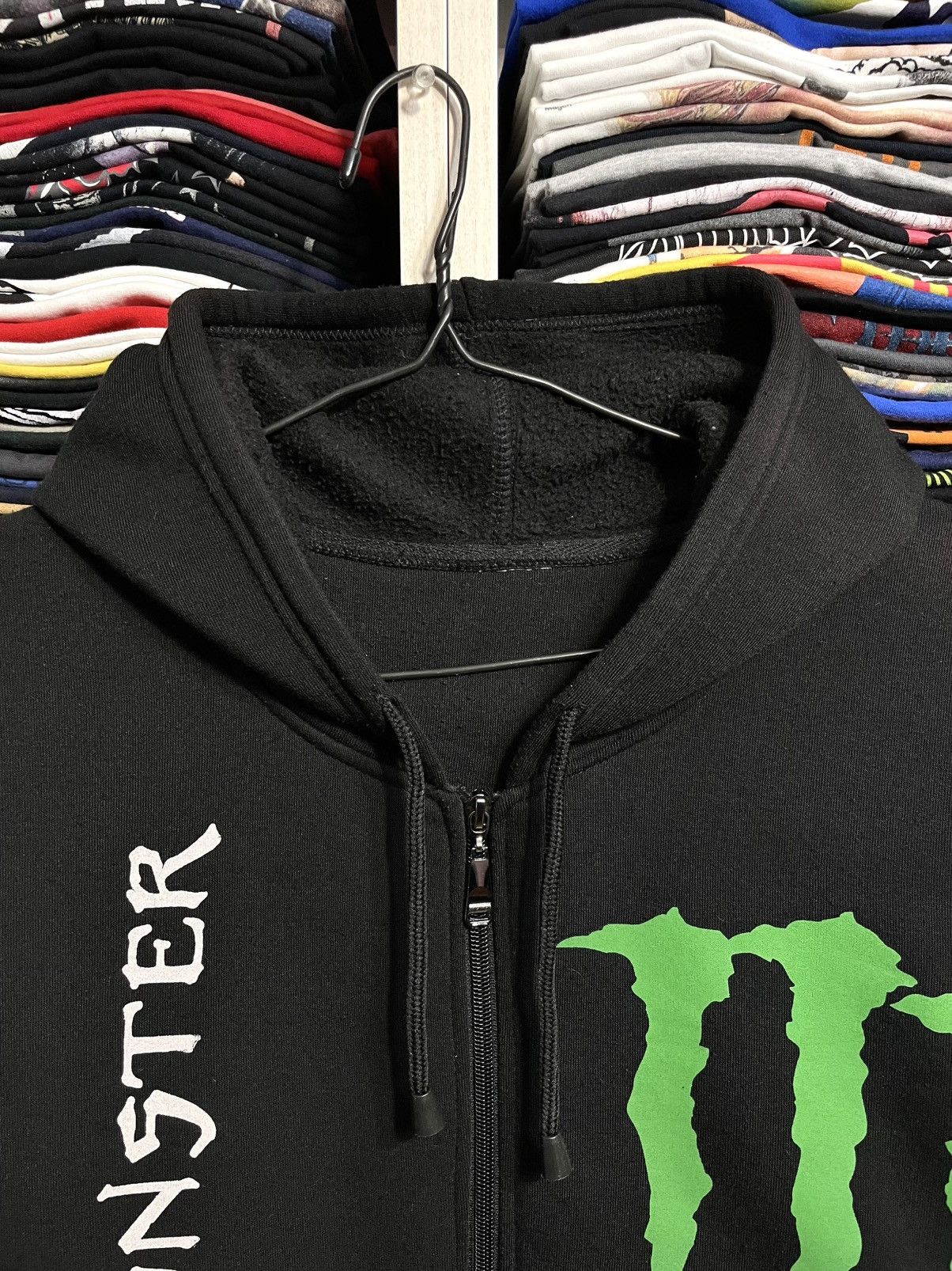 Vintage Vintage Y2K Monster Energy Drink Racing Grunge Zip Hoodie Size US XL / EU 56 / 4 - 3 Thumbnail