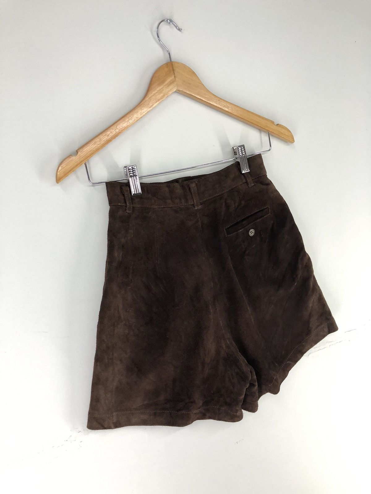 Leather Vintage Cow Leather Short Pants Size 23" - 13 Thumbnail