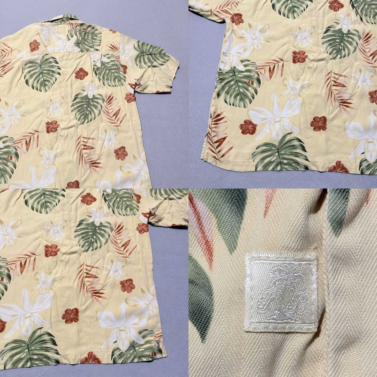 Tommy Bahama VINTAGE Tommy Bahama Shirt Men Yellow 100% Silk Floral Hawaiian Small Yellow Floral Shirt Men Small Silk Hawaiian Size US S / EU 44-46 / 1 - 8 Thumbnail
