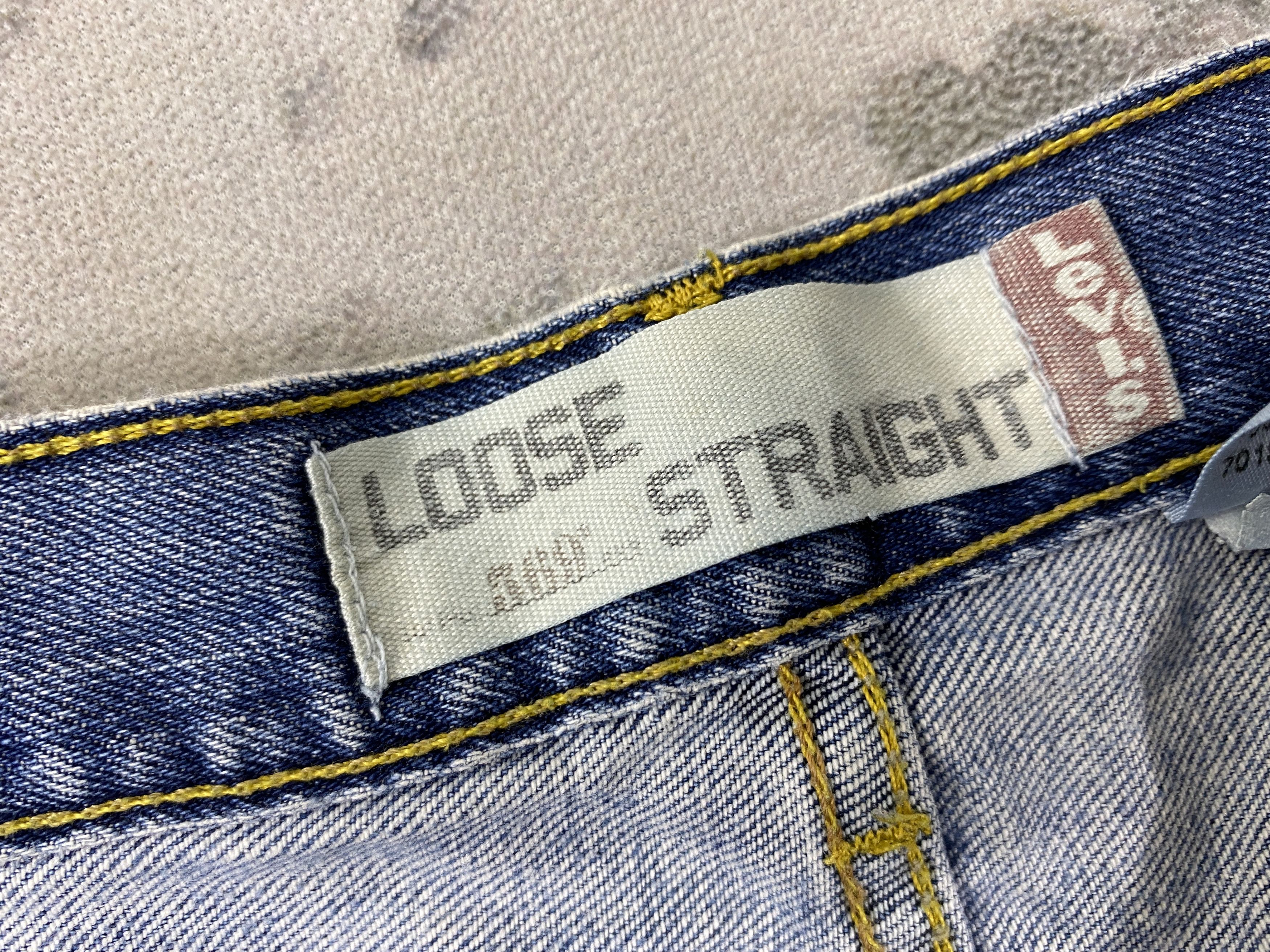 Levi's Blue Distressed Vintage Levi's 569 Loose Denim 35x32 -JN368 Size US 35 - 13 Thumbnail