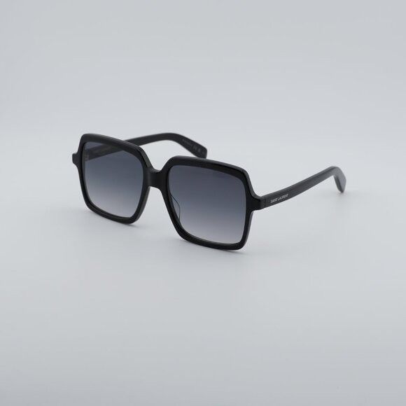 Saint Laurent Paris Saint Laurent SL174 001 Sunglasses Black Square Frame Size ONE SIZE - 3 Thumbnail