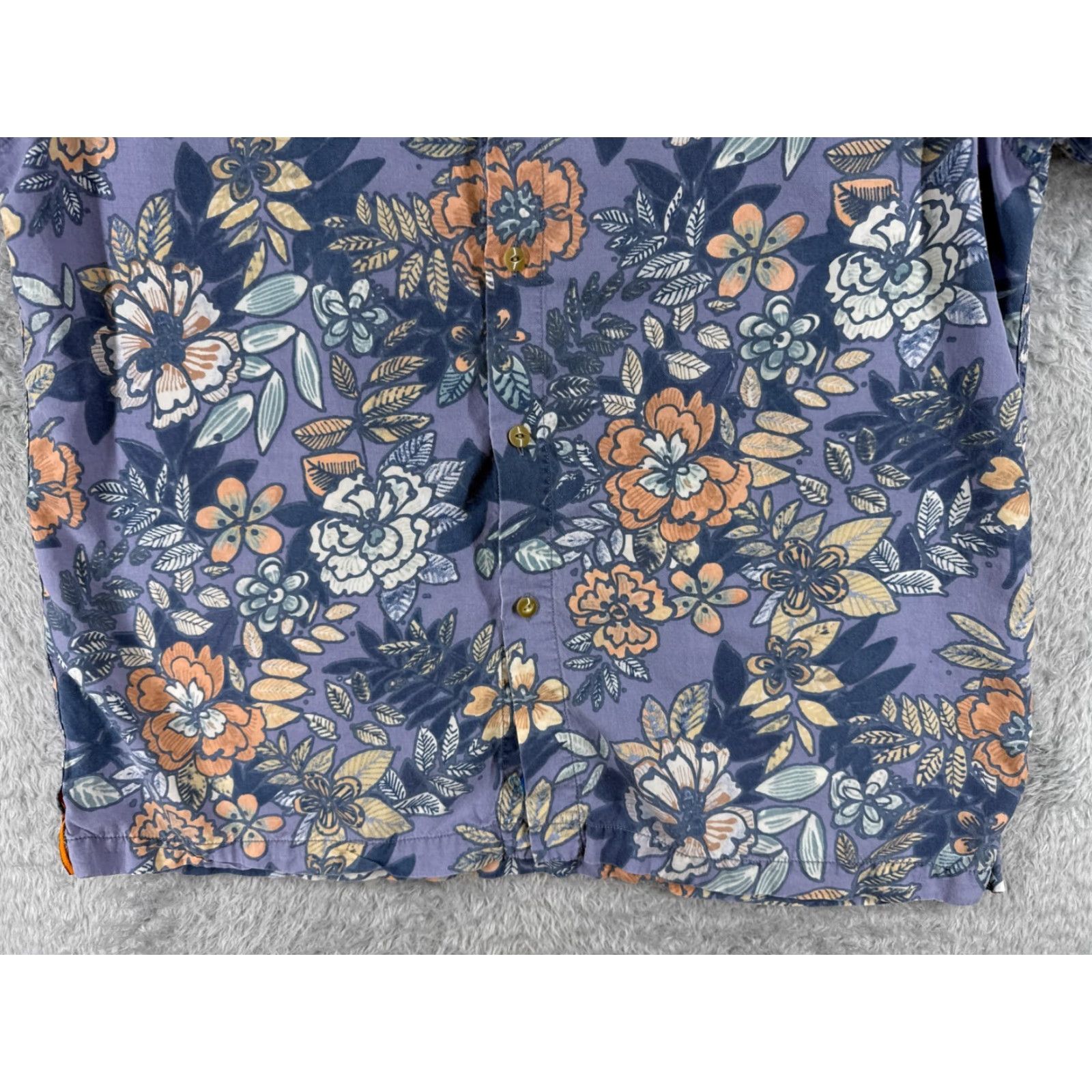 Tommy Bahama VINTAGE Tommy Bahama Shirt Men Large Purple Floral 100% Lyocell Hawaiian Button Pocket Shirt Size US L / EU 52-54 / 3 - 5 Thumbnail