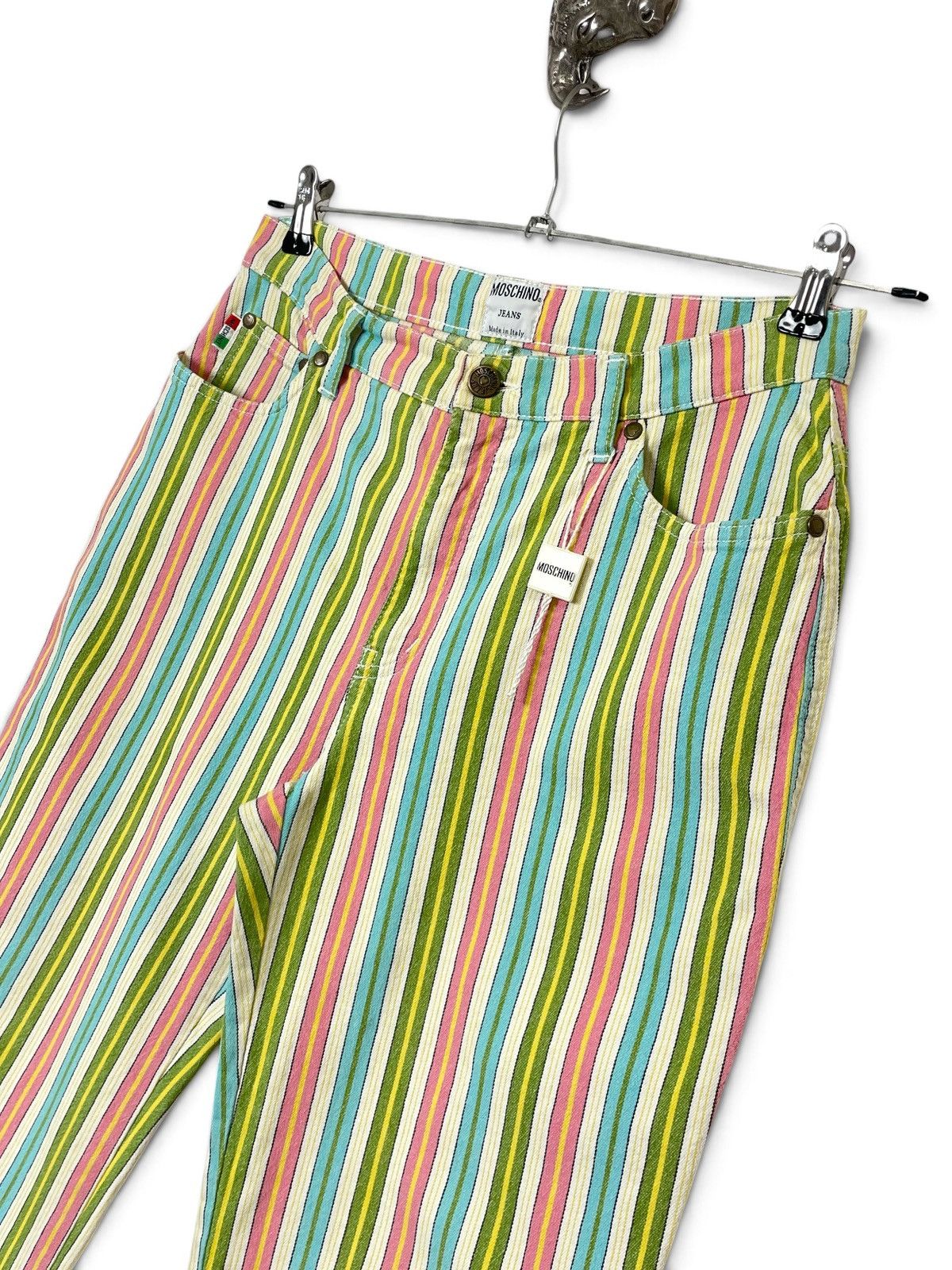 Moschino Moschino Jeans Vintage Striped Carnival Pants Size 31" - 9 Thumbnail