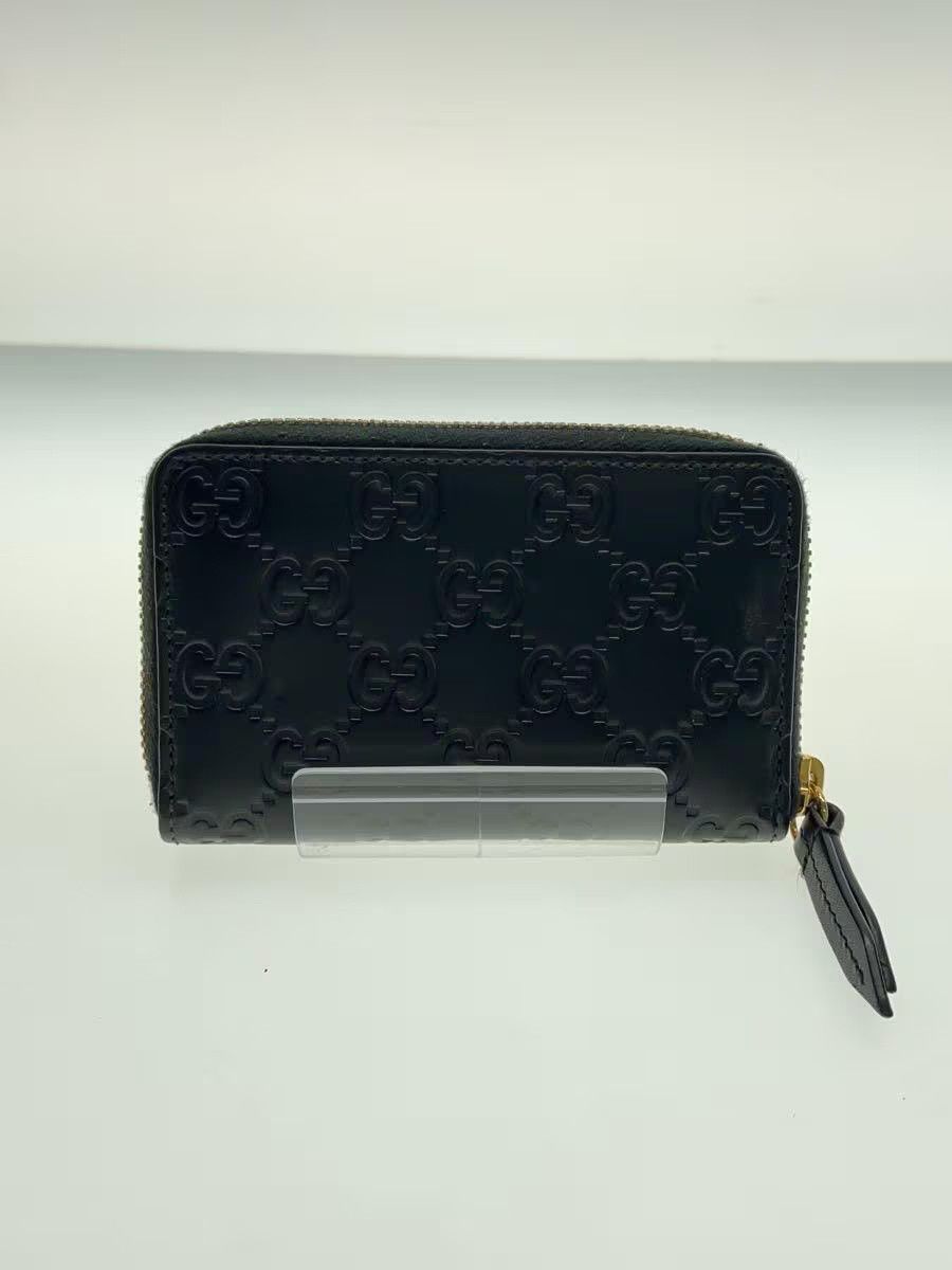 Gucci Gucci Guccissima Leather Monogram Coin Case Black Size ONE SIZE - 2 Thumbnail