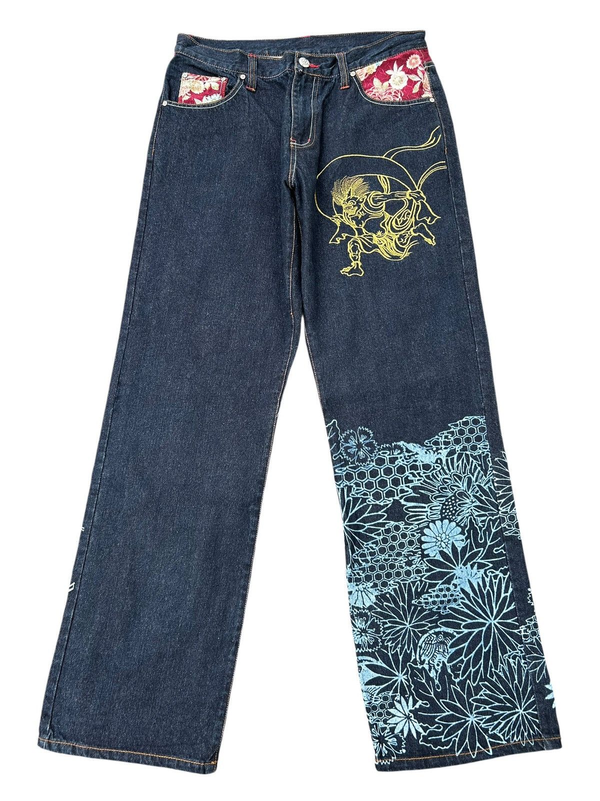 Kapital Karakuri Tamashii Inspired Gumu Denim Jeans Size US 35 - 2 Thumbnail