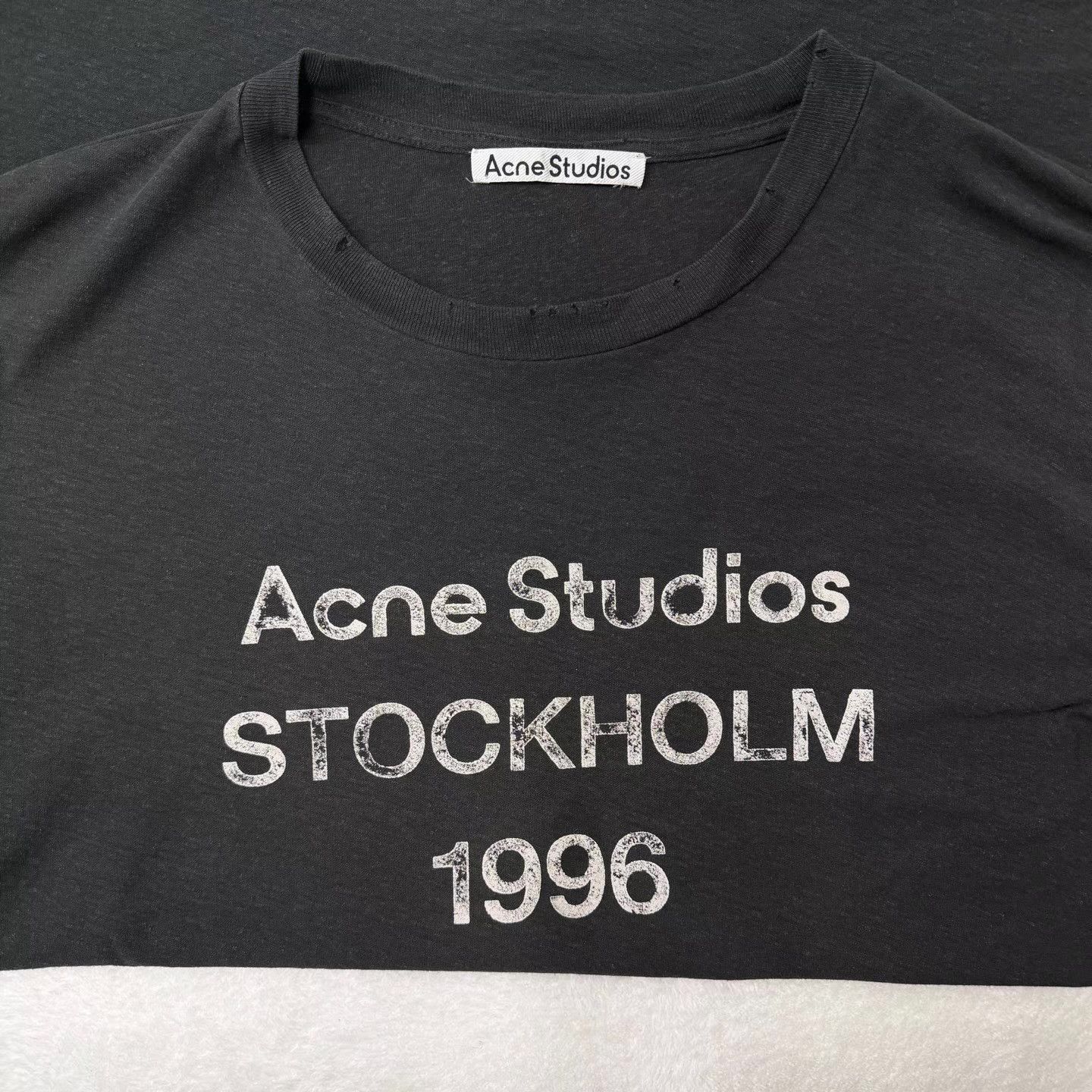Acne Studios Acne 1996 Collection Black Washed Faded Long Sleeve Q10 Size US L / EU 52-54 / 3 - 4 Thumbnail