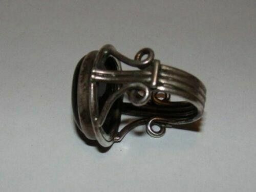 Handmade Sterling Silver Orange Tiger Eye Cabochon Ring Size ONE SIZE - 4 Thumbnail