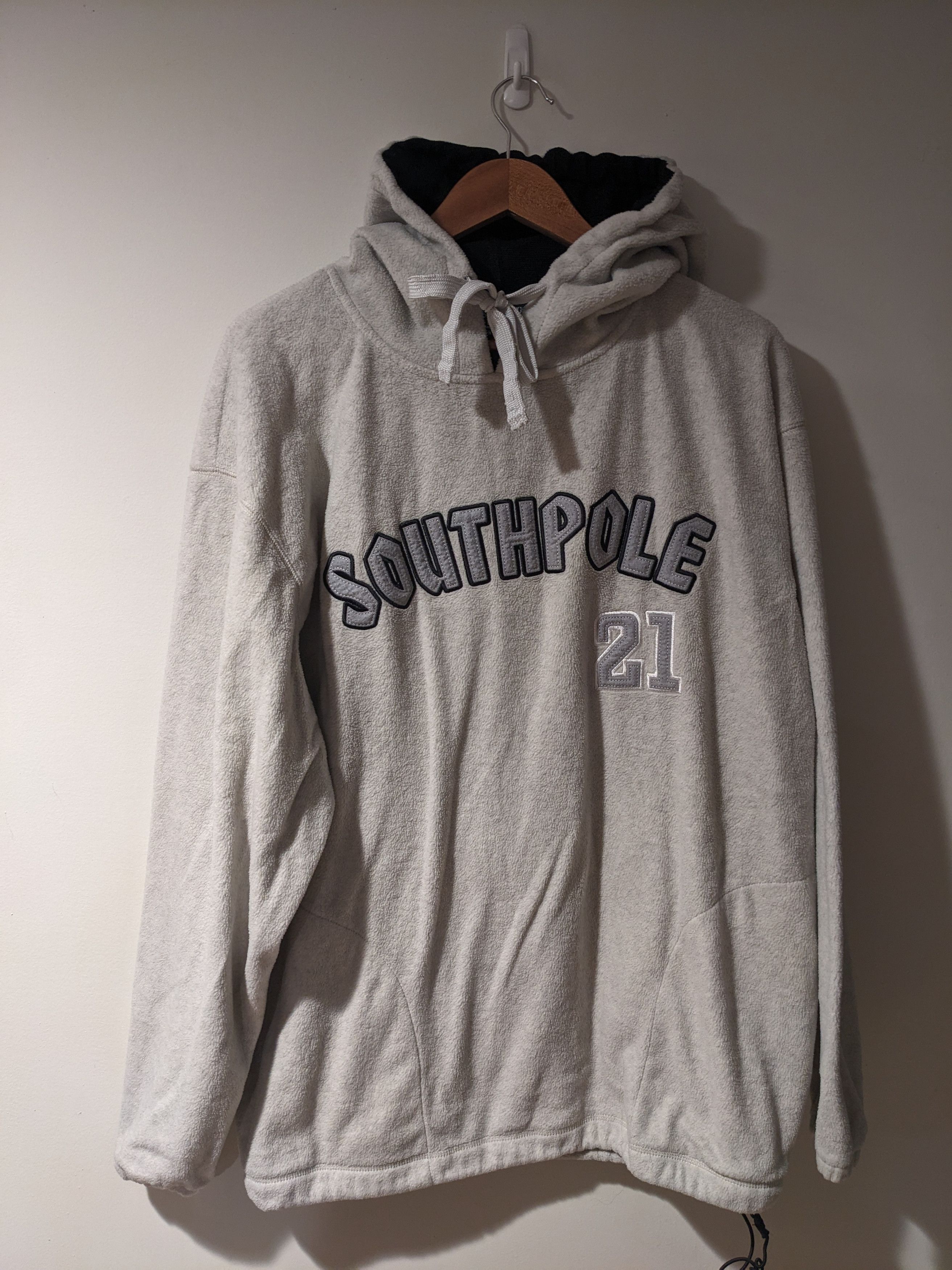 Southpole × Vintage Vintage Y2K SouthPole Spell Out Logo Large Fleece Hoodie Size US L / EU 52-54 / 3 - 1 Thumbnail