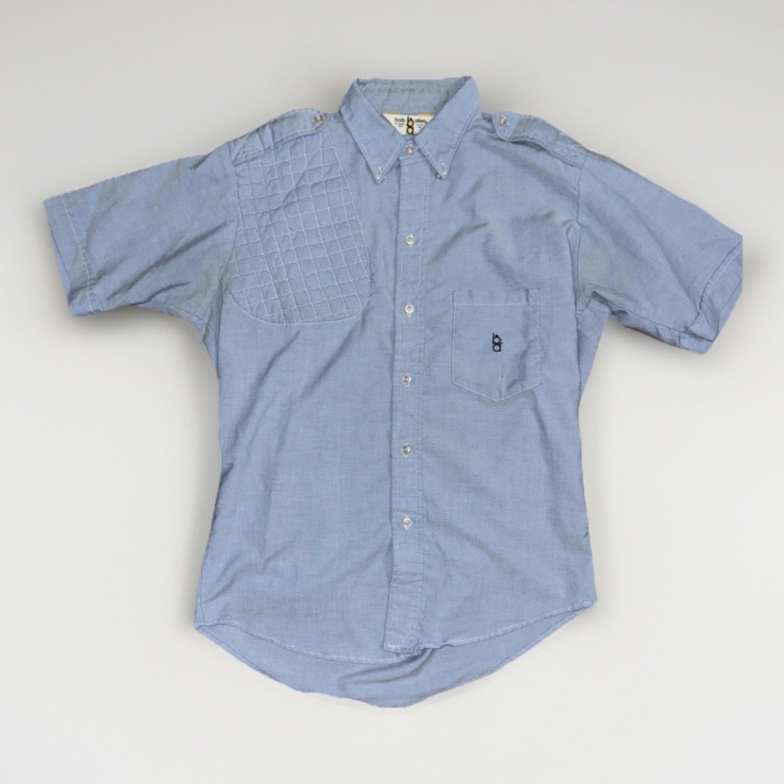 Vintage Bob Allen Short Sleeve Shirt L Blue Hunting Workwear USA Size US L / EU 52-54 / 3 - 1 Thumbnail