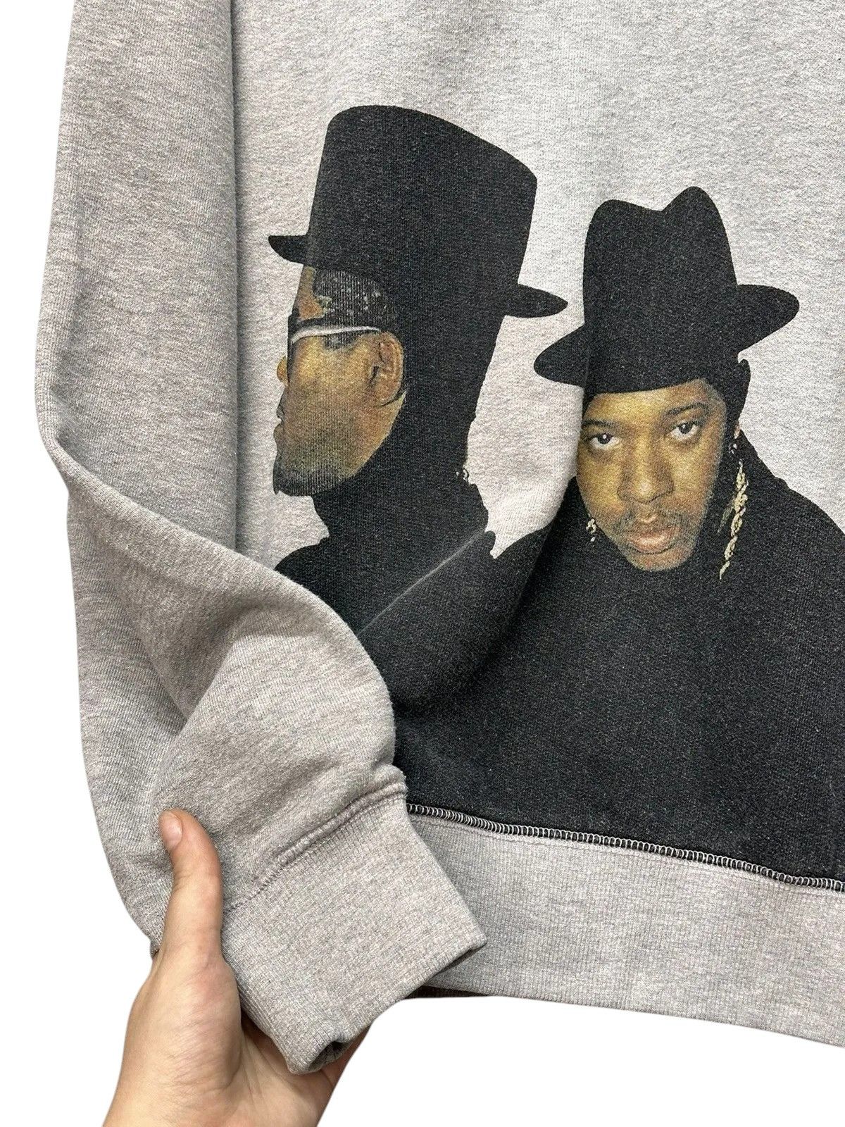 RUN DMC Run DMC Vintage Grey Graphic Sweatshirt L Size Size US L / EU 52-54 / 3 - 5 Thumbnail