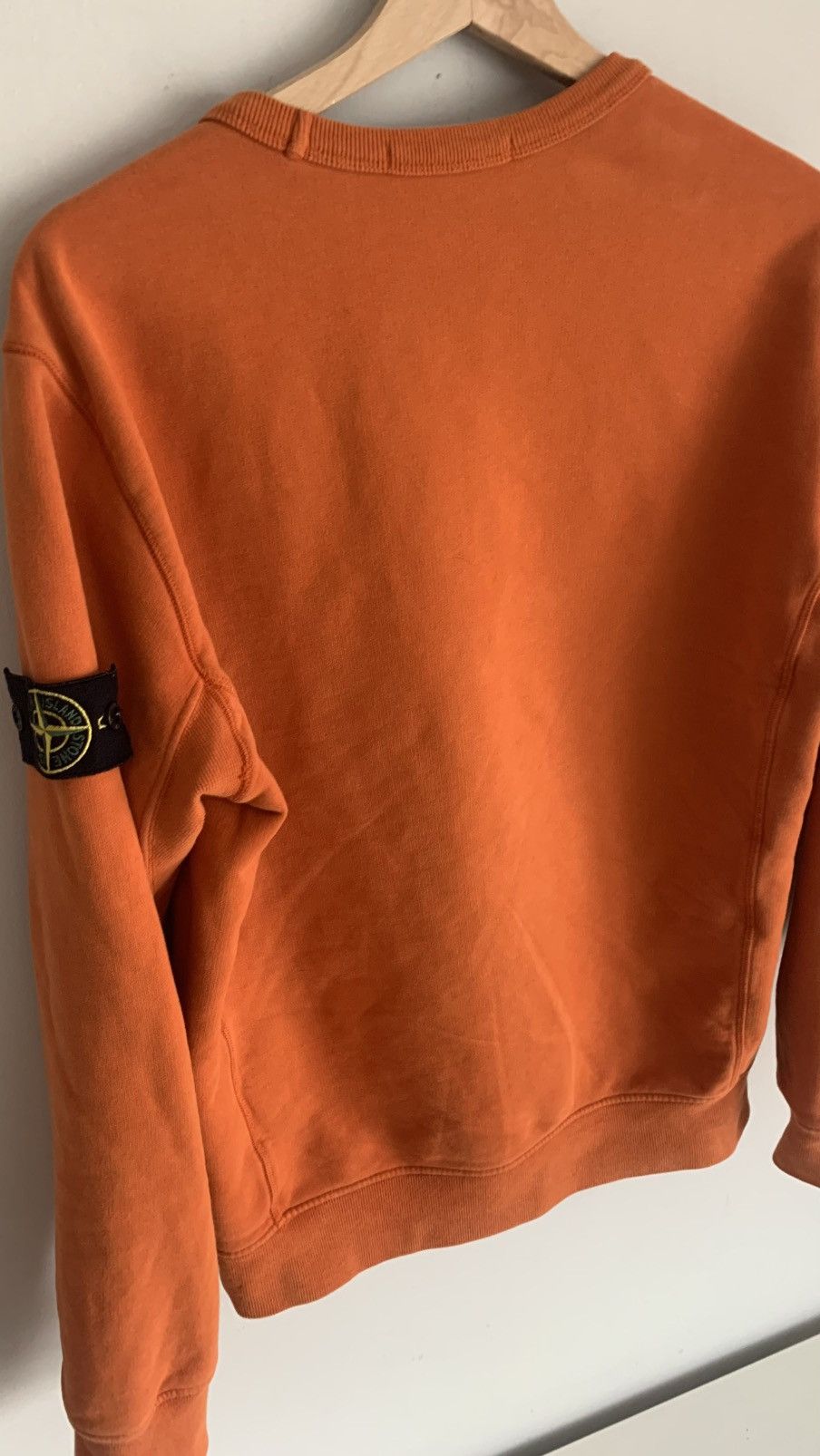 Stone Island Stone Island Orange Crewneck Sweatshirt Size M Size US M / EU 48-50 / 2 - 11 Thumbnail