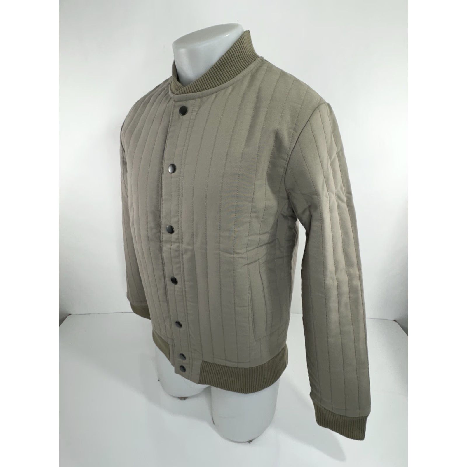 Carhartt CRIQUET Jacket - Carhartt Style Bomber - S - Khaki/Mermaid - Work Ranch Field Quilted Snap Size US S / EU 44-46 / 1 - 3 Thumbnail