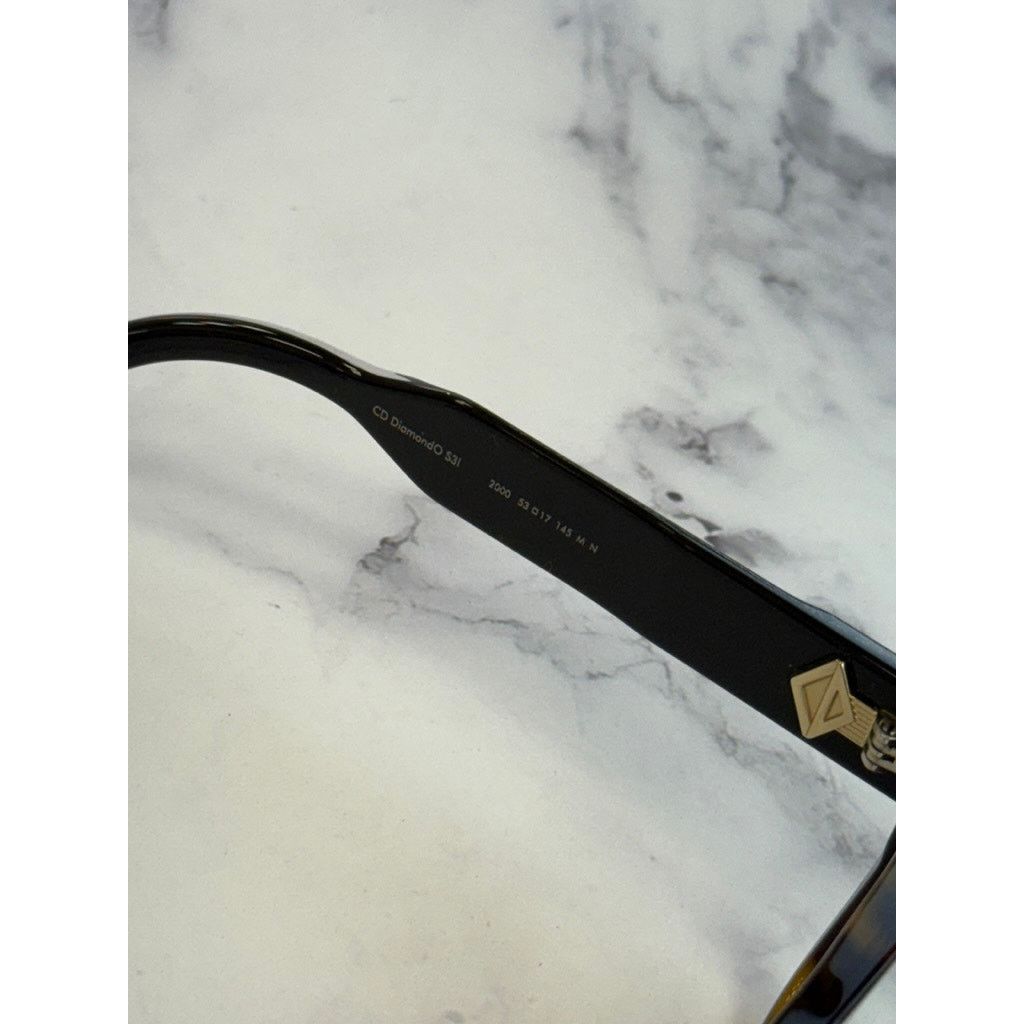 Dior NEW Dior CDDiamondO S3I Eyeglasses Frames in Havana Brown Size ONE SIZE - 8 Thumbnail