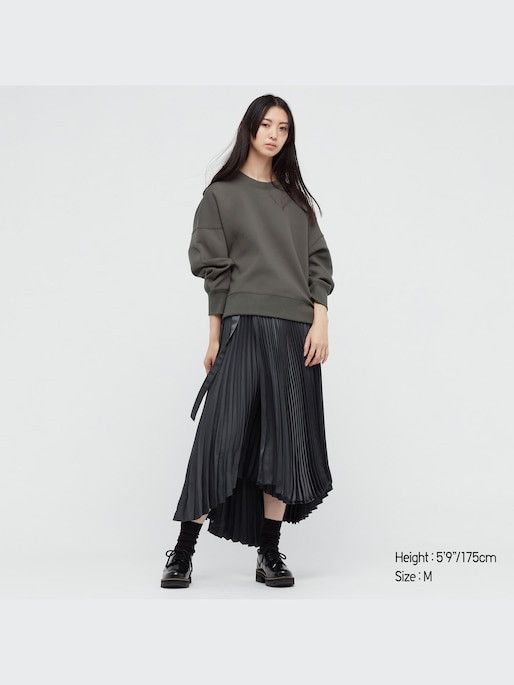 Jil Sander × Uniqlo Uniqlo +J Dry Cropped Drop Shoulder Sweatshirt Size L / US 10 / IT 46 - 1 Thumbnail