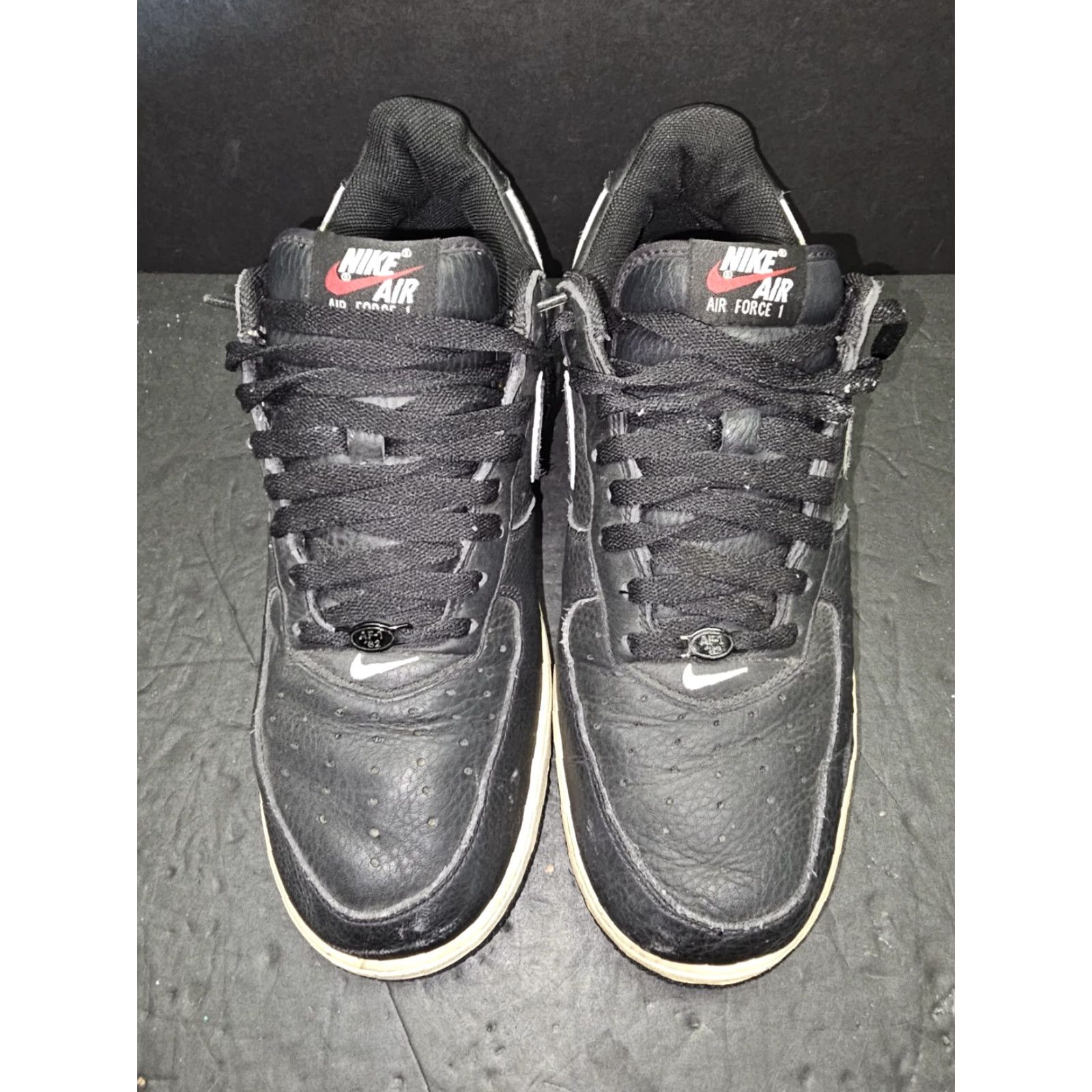 Nike VINTAGE Nike Air Force 1 Low Retro NYC Kith 2016 Black White Red 845053-002 Mens Sz 11.5 Size ONE SIZE - 4 Thumbnail