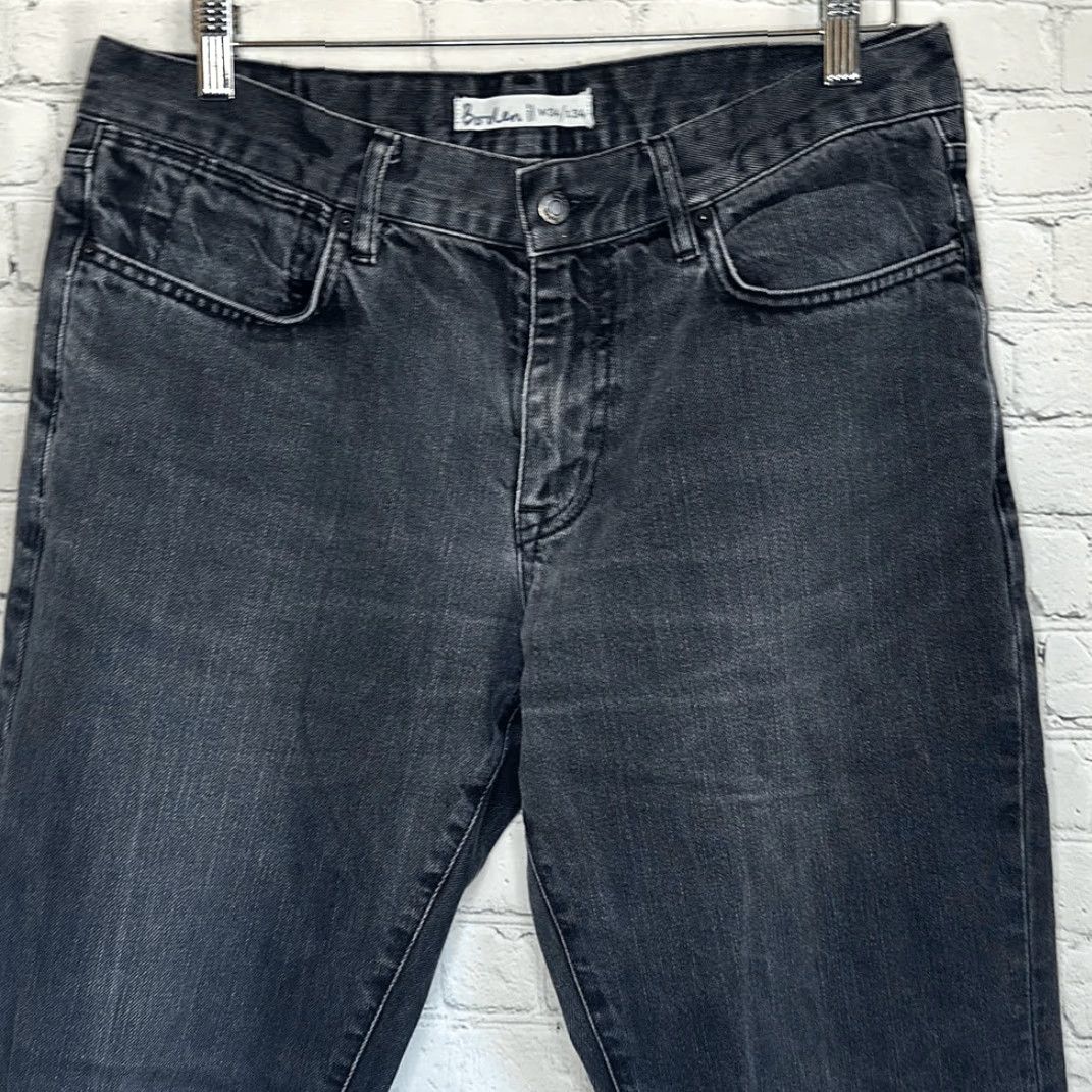 Boden Boden Jeans Mens Black 34x34 100% cotton Made in Turkey Inseam 34" Straight Mens Size US 34 / EU 50 - 2 Thumbnail
