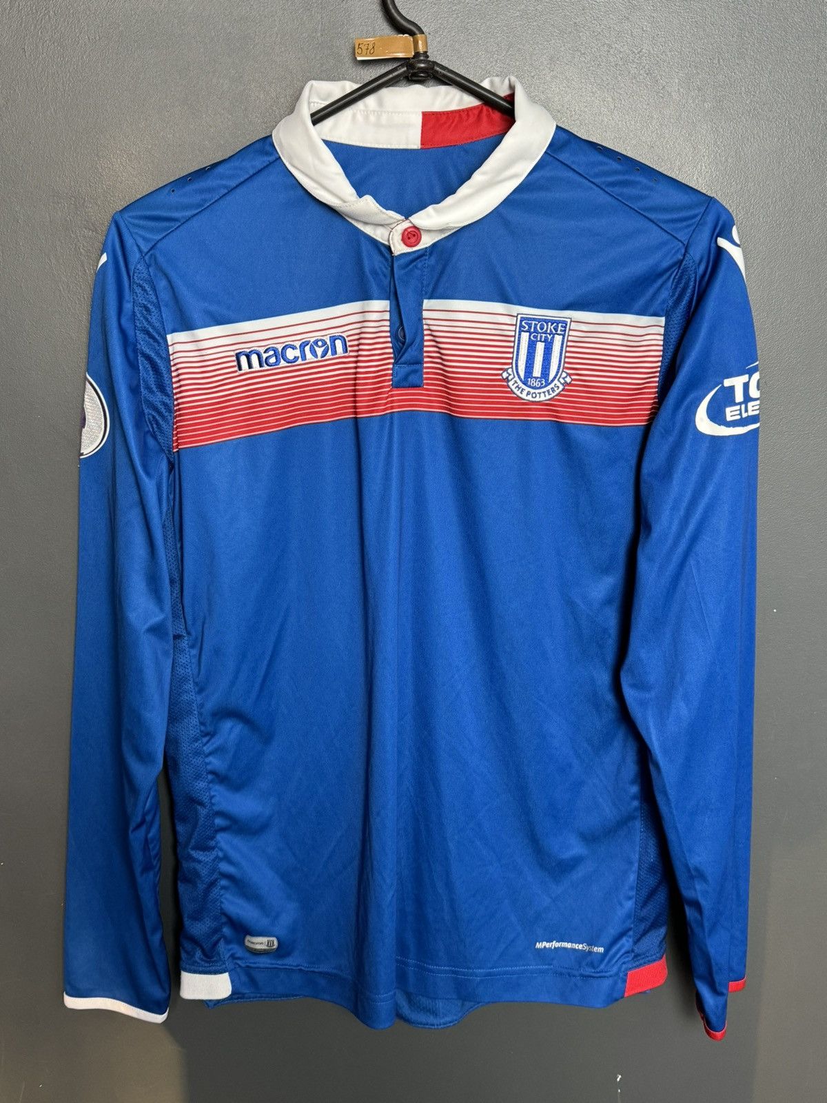 Macron Stoke City 17/18 Away Shaqiri Football Long Sleeve Jersey Size US S / EU 44-46 / 1 - 2 Thumbnail
