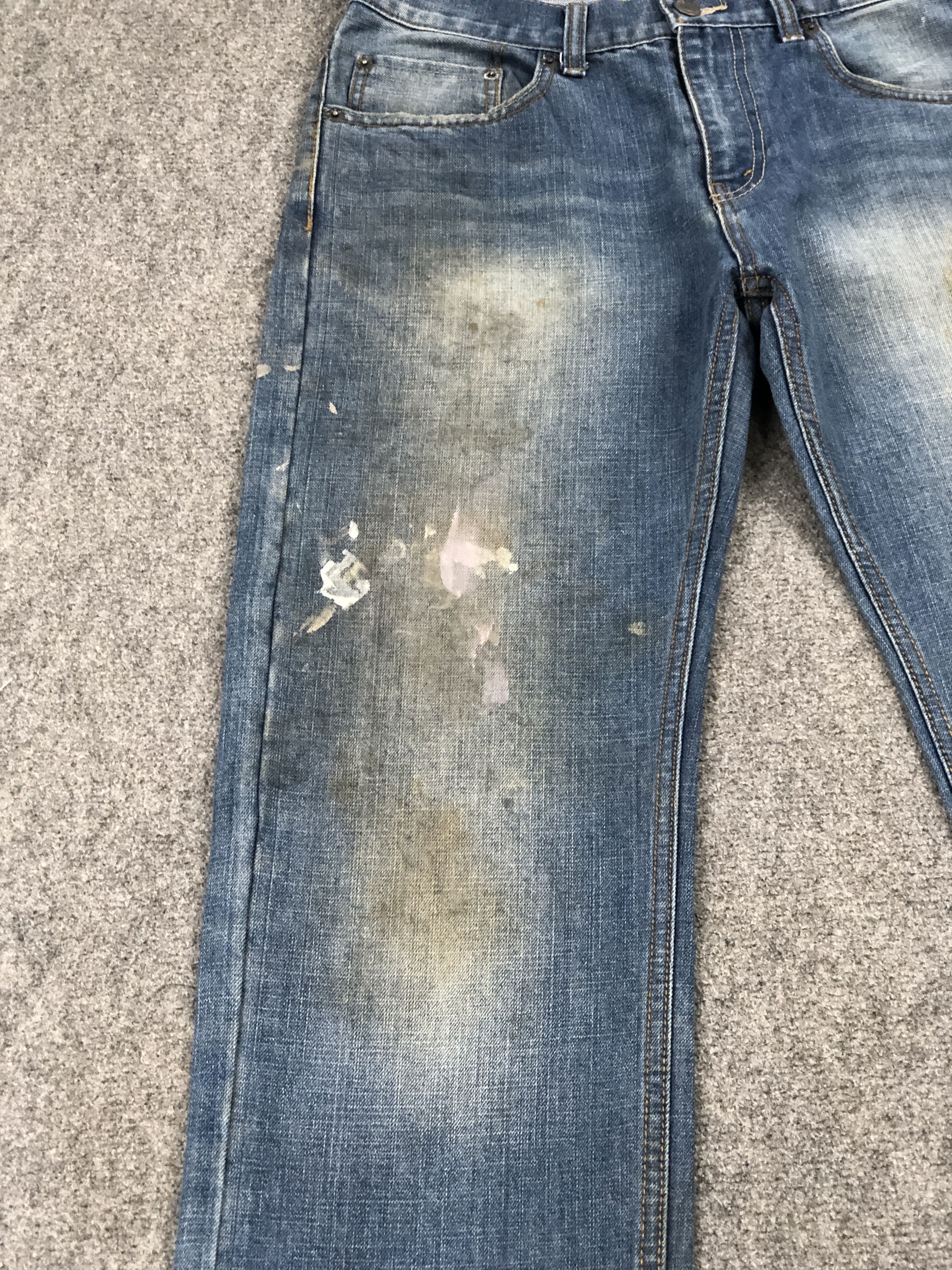 Levi's Painter Vintage Levis 505 Faded Blue Jeans DP2286 Size US 29 - 11 Thumbnail