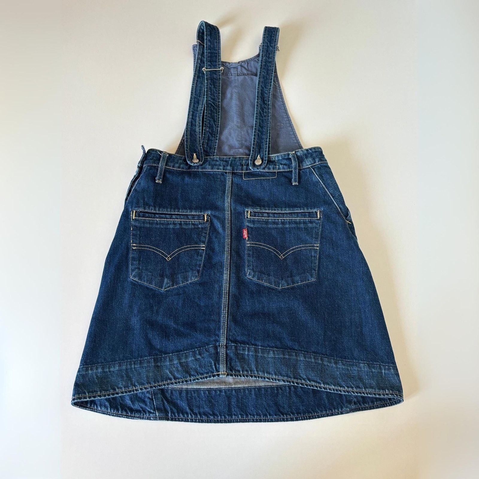 Levi's Vintage Levi’s Engineered Jeans Y2K Denim Overall Skirt SZ M Size 30" / US 8 / IT 44 - 1 Thumbnail