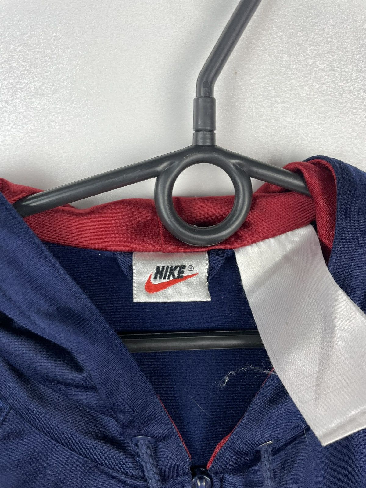 Nike × Vintage Big Swoosh Nike Vintage Zip Hoodie Blue Size M Size US M / EU 48-50 / 2 - 3 Thumbnail